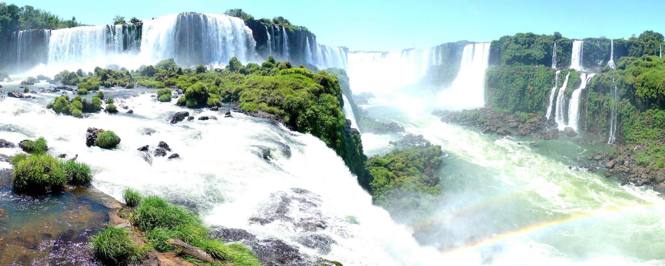 Best Iguazu Falls wallpaper ID:22622 for High Resolution dual monitor 2569x1024 desktop