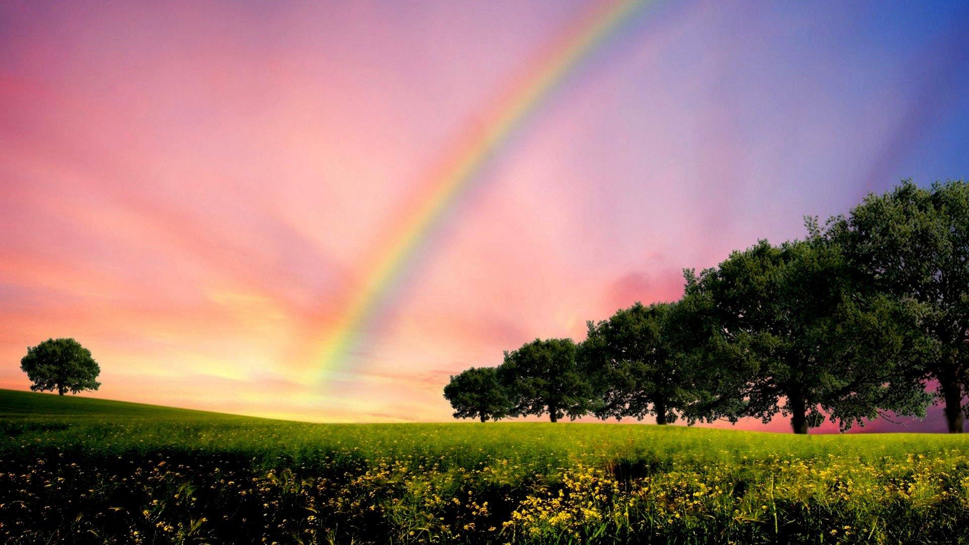 Download full hd 1920x1080 Rainbow PC background ID:402848 for free