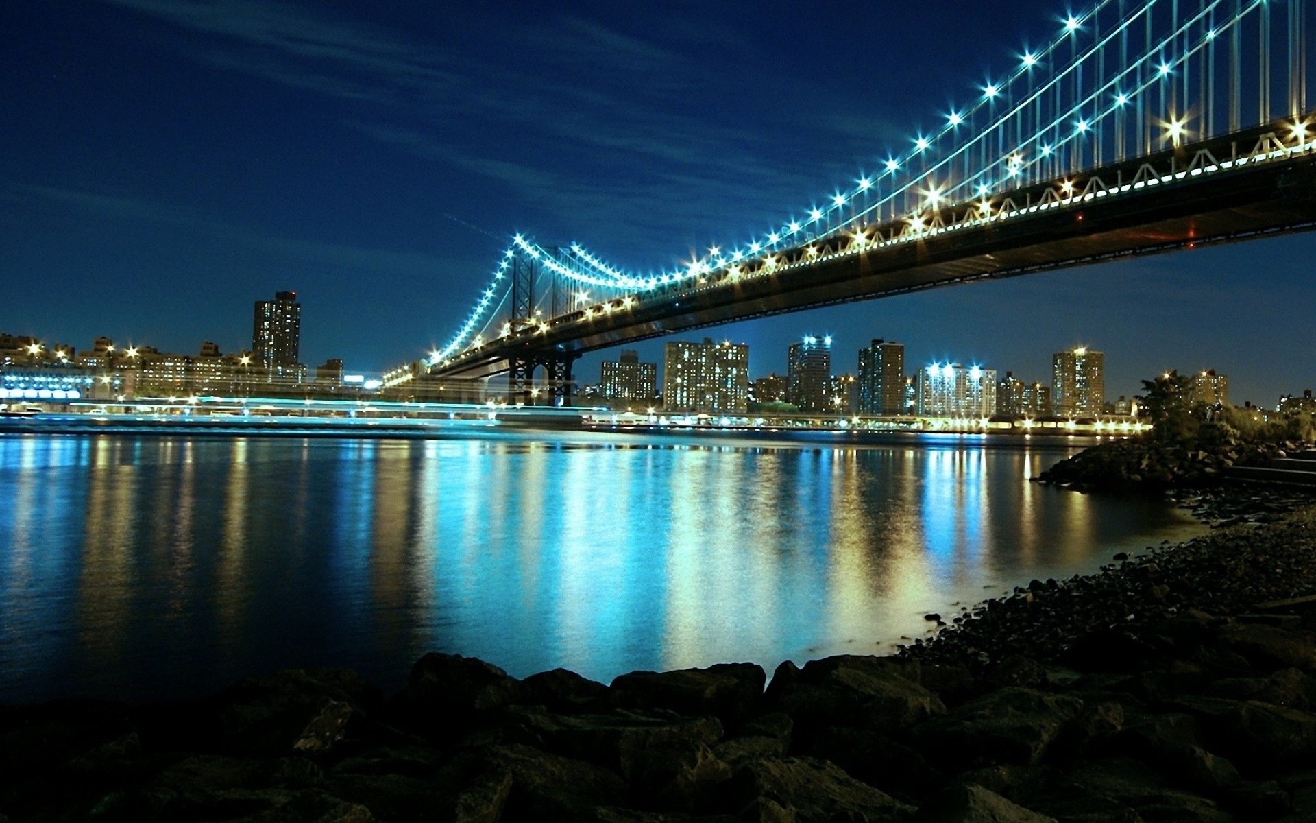 Free download Manhattan Bridge background ID:476114 hd 1920x1200 for desktop