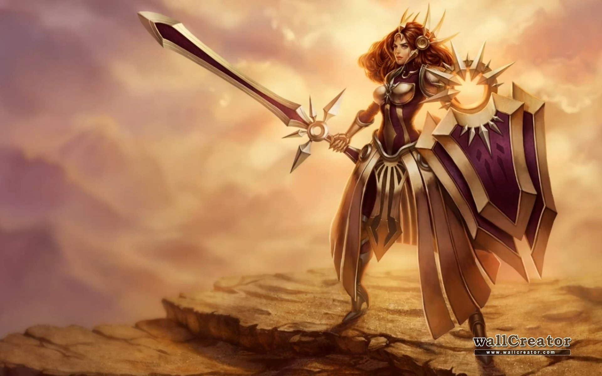 Free download Leona (League Of Legends) background ID:173767 hd 1920x1200 for PC