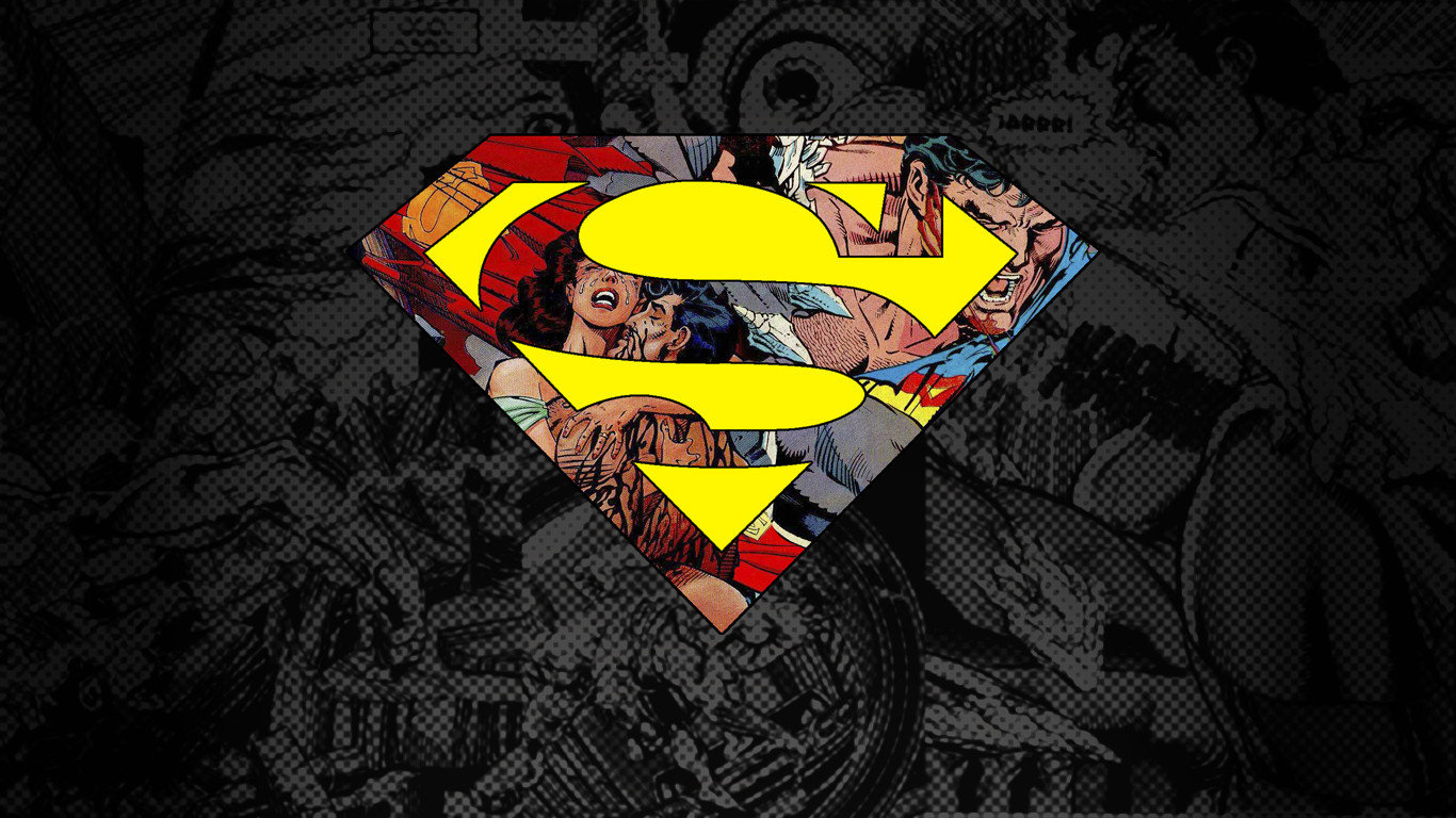 Best Superman Logo wallpaper ID:456526 for High Resolution 1366x768 laptop computer