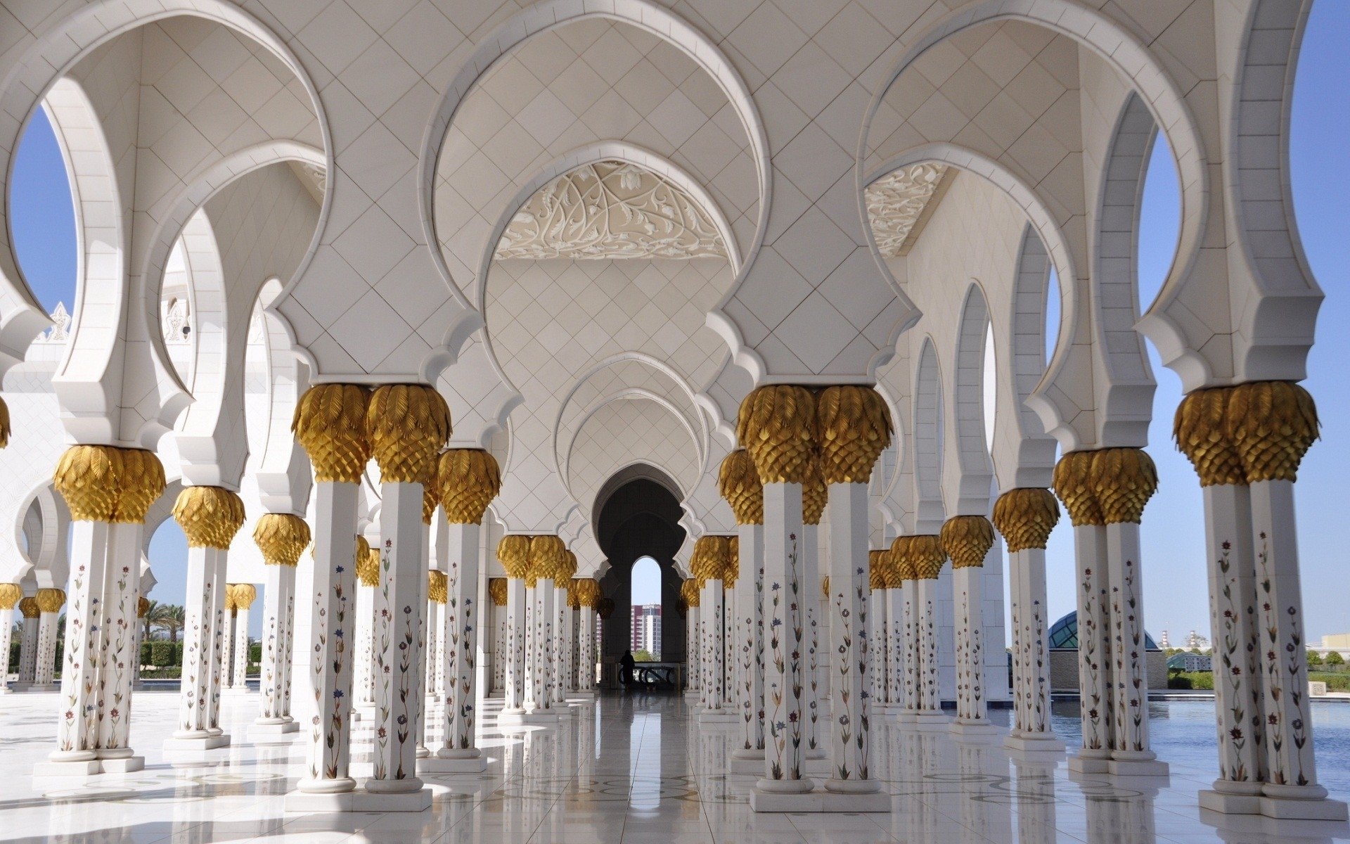 Best Sheikh Zayed Grand Mosque background ID:277843 for High Resolution hd 1920x1200 PC
