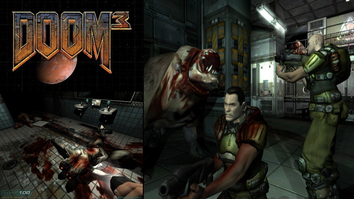 Free download Doom 3 background ID:10666 1366x768 laptop for computer