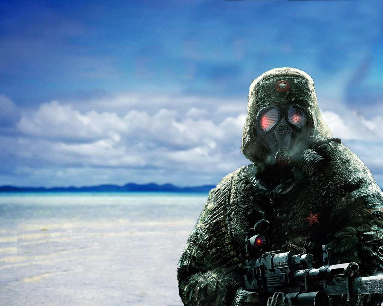 Download hd 1280x1024 Gas Mask computer background ID:161585 for free