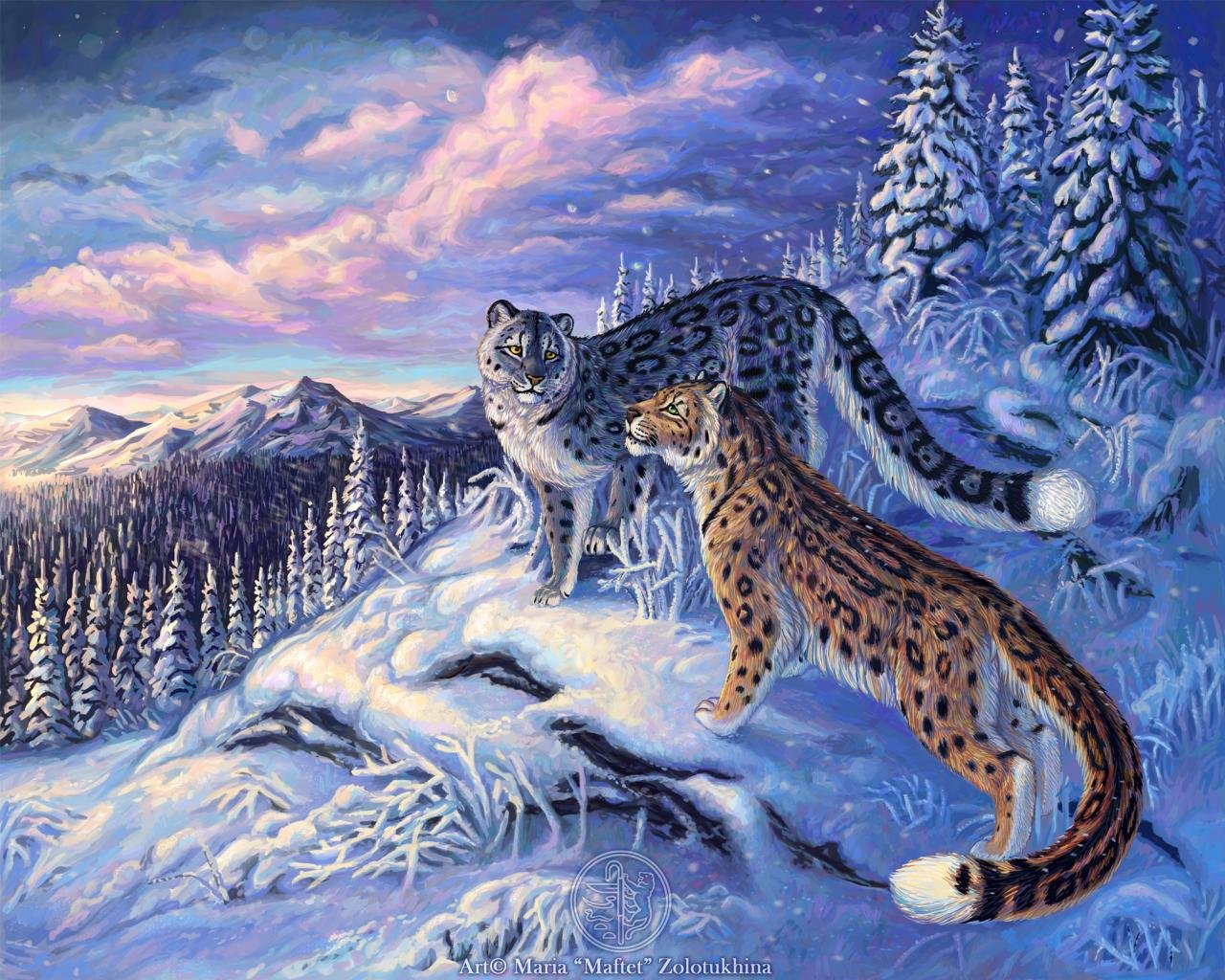 Best Snow Leopard wallpaper ID:34328 for High Resolution hd 1280x1024 desktop
