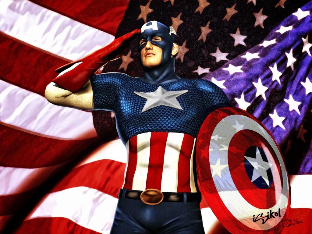 High resolution Captain America (Marvel comics) hd 1024x768 background ID:292766 for PC