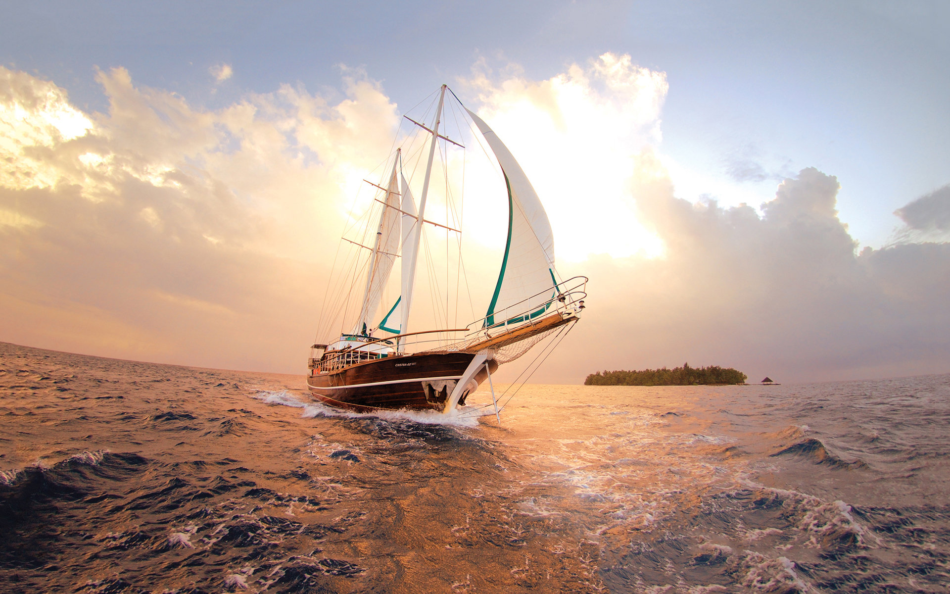 Awesome Sailboat free wallpaper ID:484690 for hd 1920x1200 computer