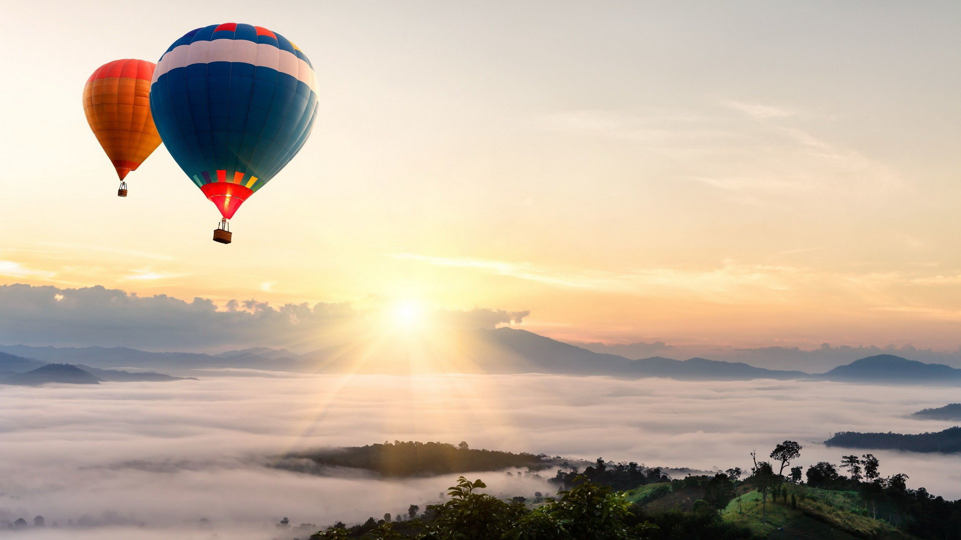 Best Hot Air Balloon background ID:478443 for High Resolution 1080p computer