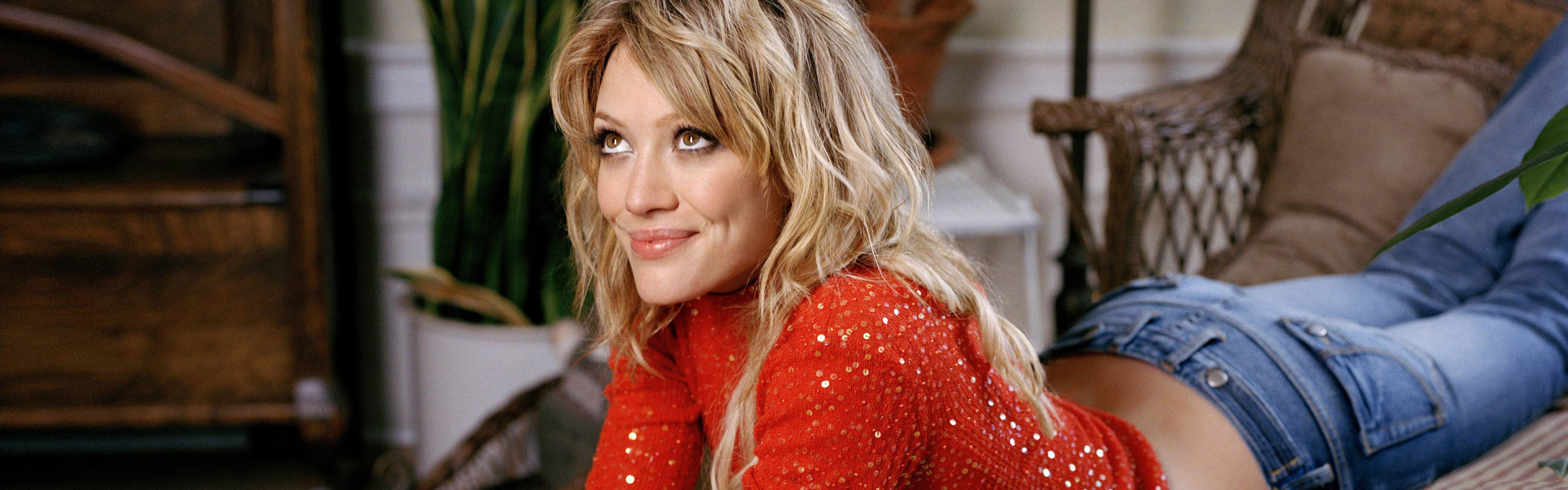 Download dual monitor 3360x1050 Hilary Duff PC background ID:347855 for free