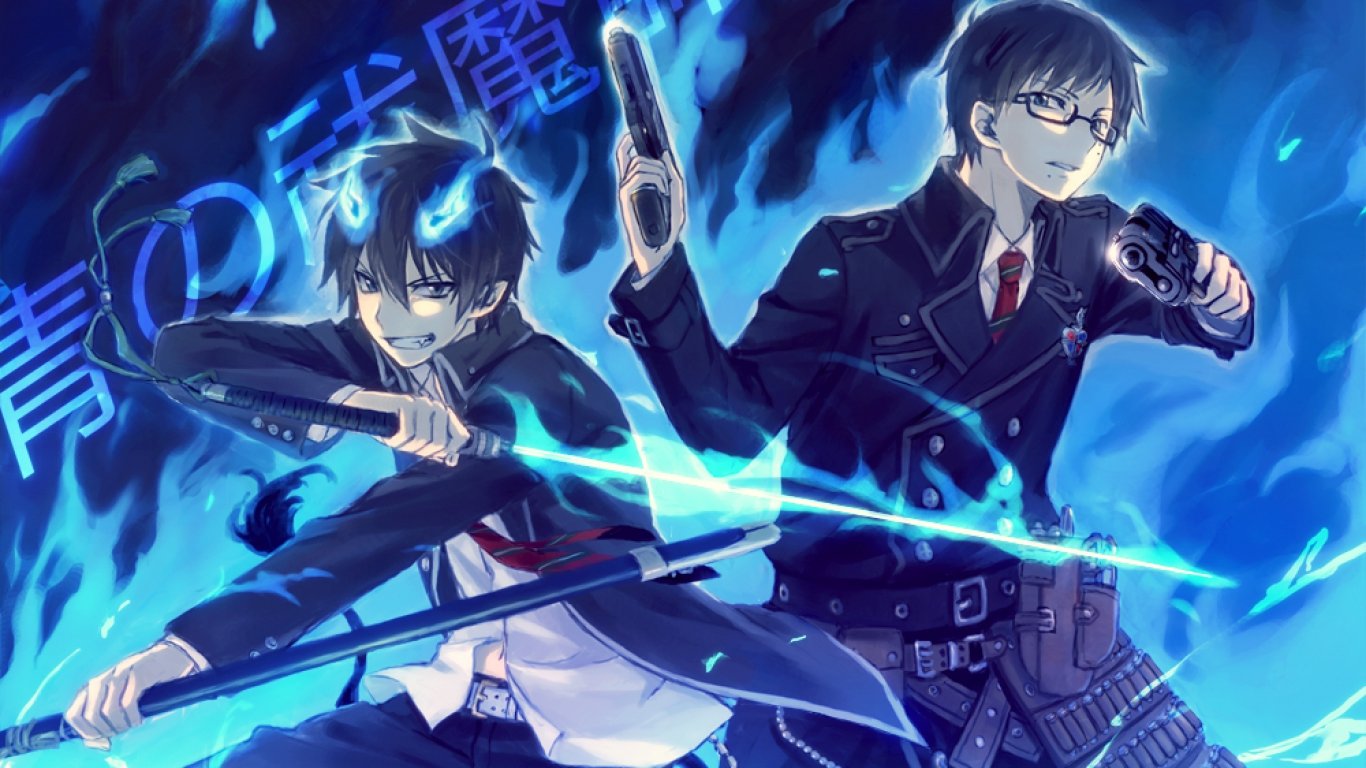 High resolution Blue Exorcist (Ao No) hd 1366x768 wallpaper ID:242116 for computer