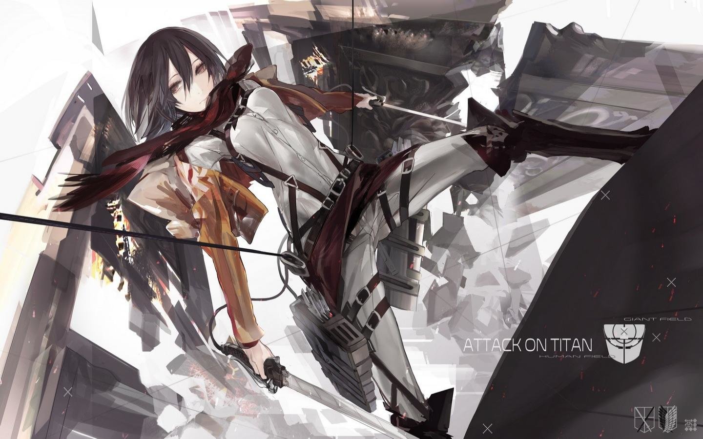 Free download Mikasa Ackerman background ID:206323 hd 1440x900 for PC