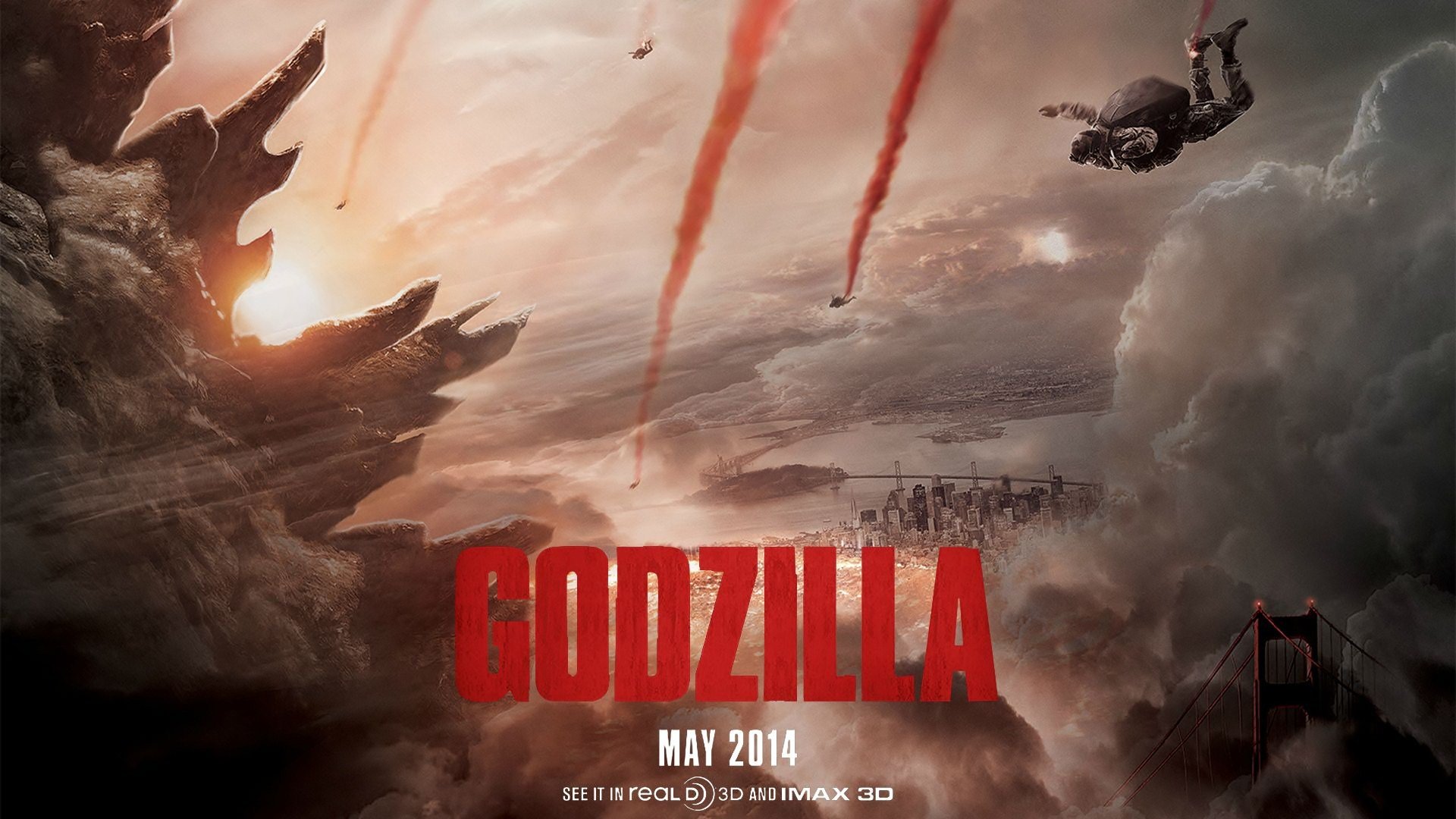 Download 1080p Godzilla (2014) PC background ID:315662 for free