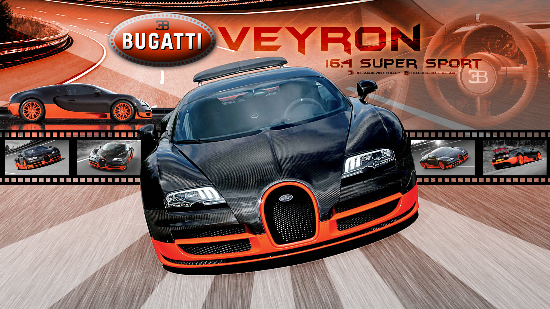 Download hd 1920x1080 Bugatti Veyron computer background ID:297887 for free