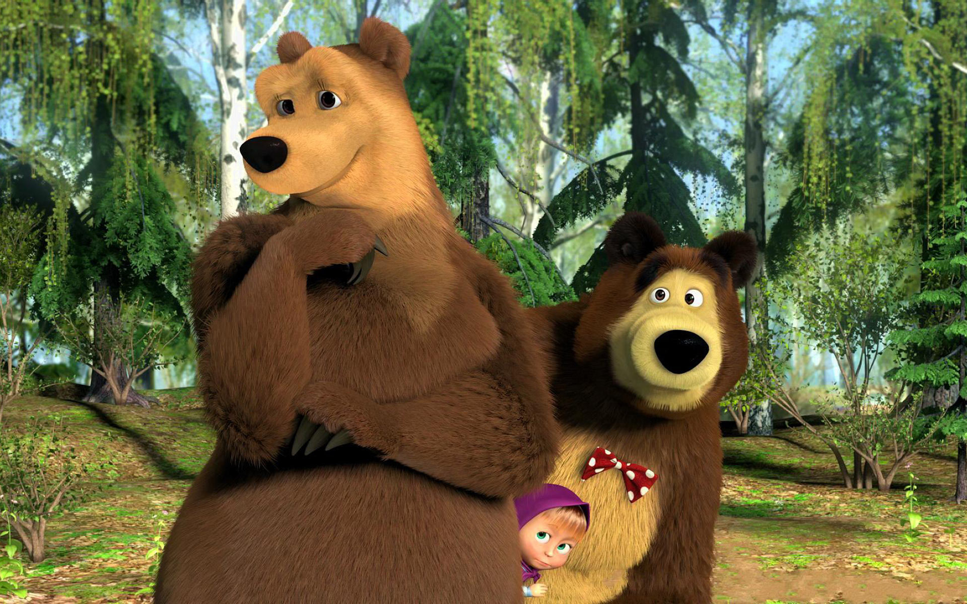 Awesome Masha And The Bear free wallpaper ID:84169 for hd 1920x1200 PC