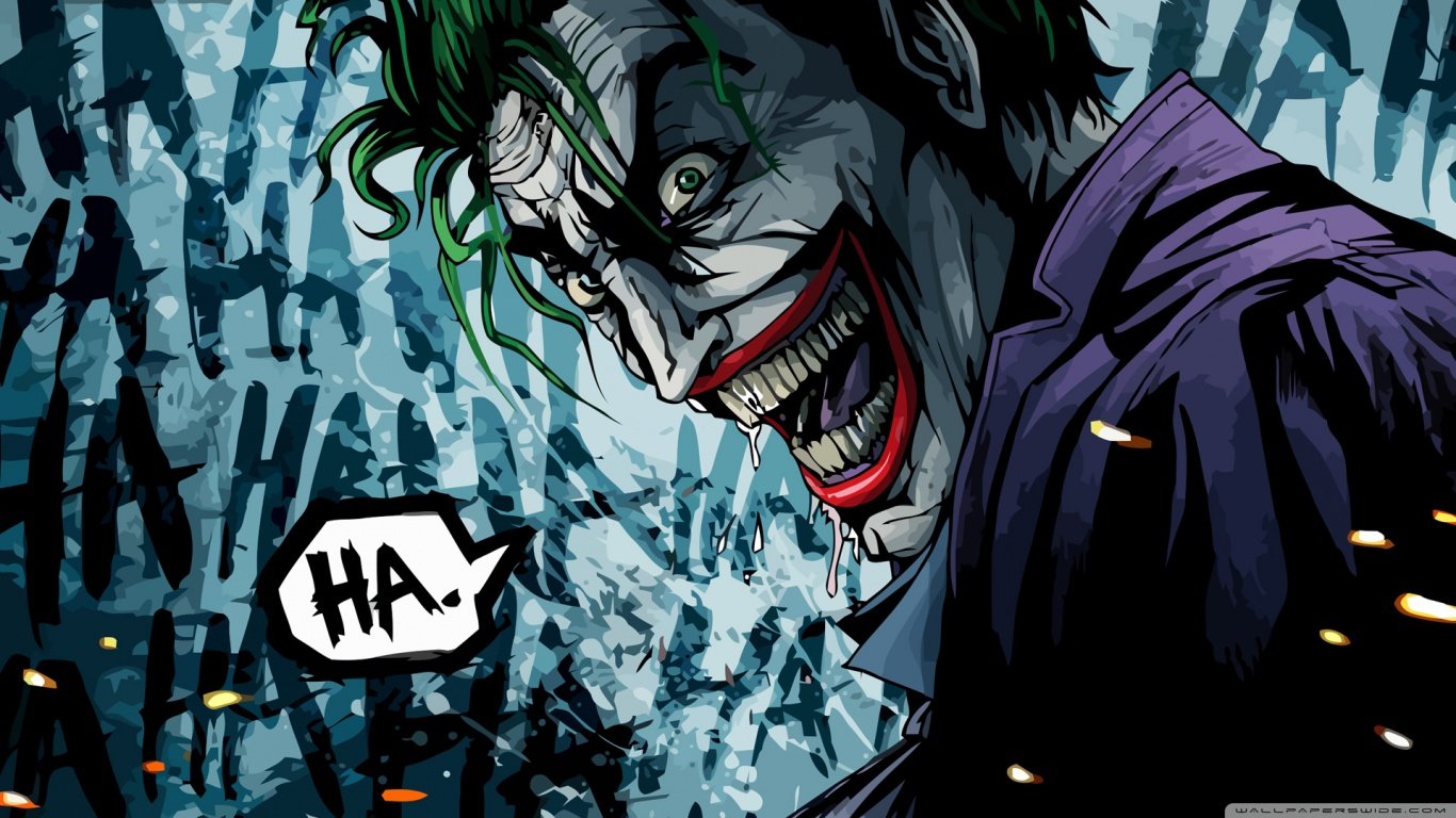 Download 1366x768 laptop Joker computer background ID:131174 for free