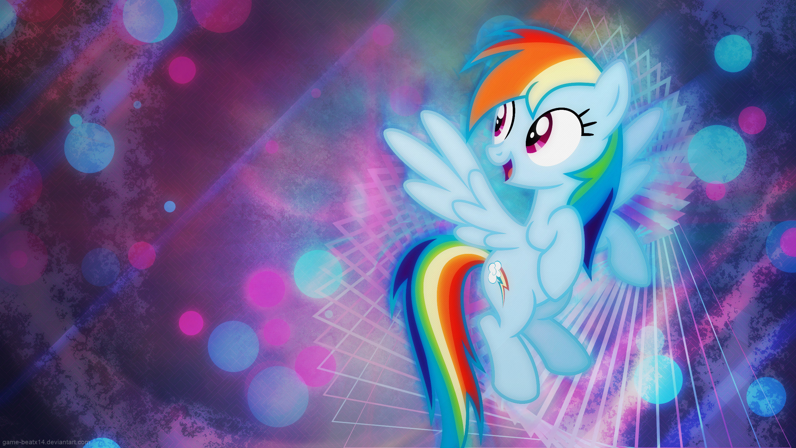 Download hd 2560x1440 Rainbow Dash PC background ID:154046 for free
