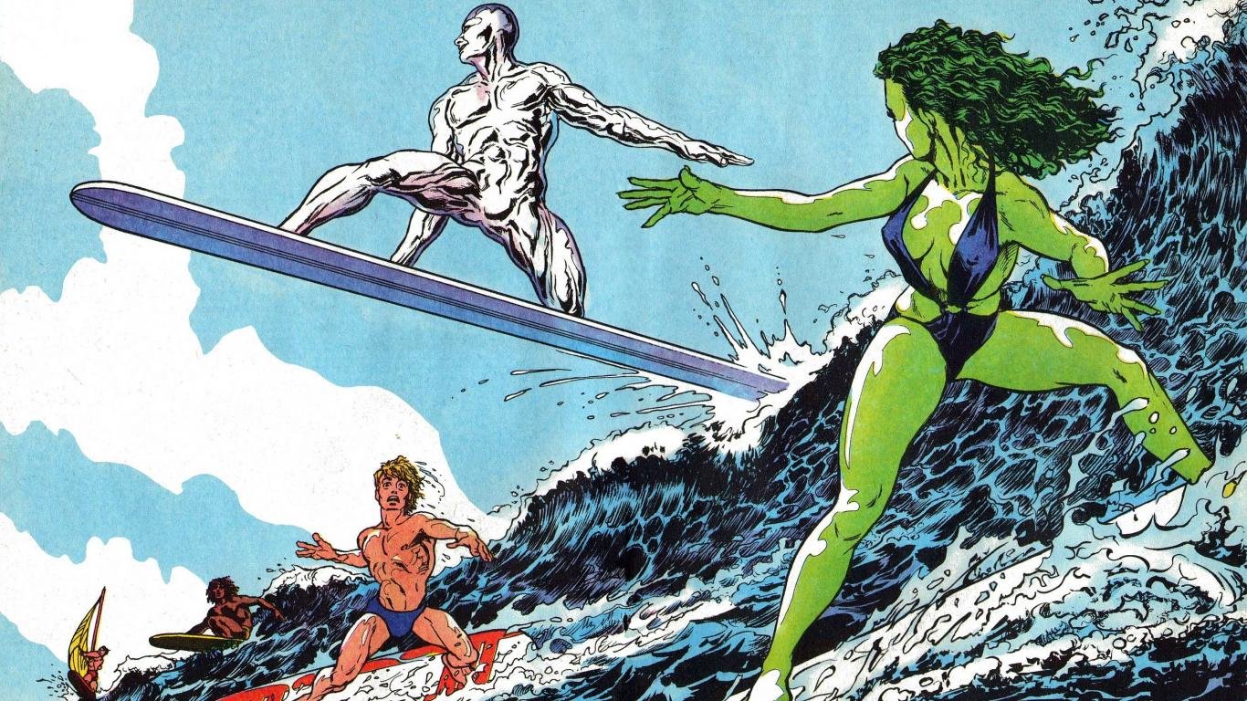 Awesome Silver Surfer free background ID:165206 for 1366x768 laptop computer