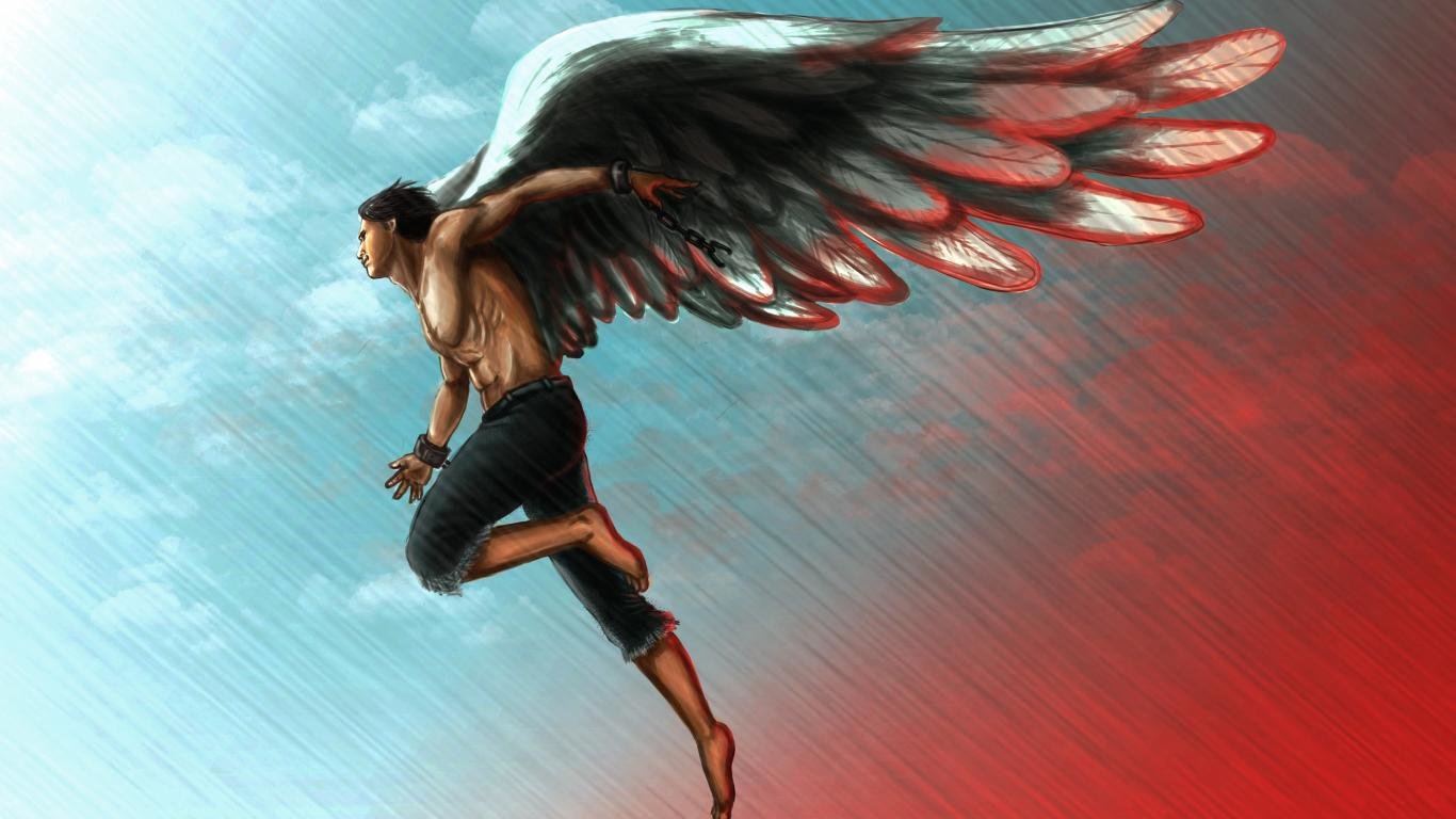 Download hd 1366x768 Angel computer background ID:7444 for free