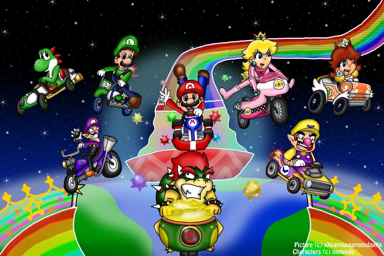 Download hd 1280x854 Mario Kart Wii computer background ID:324435 for free