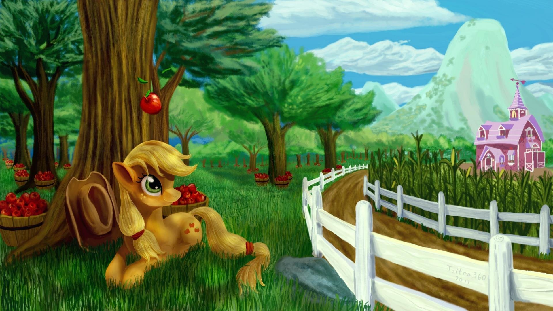 Free Applejack (My Little Pony) high quality wallpaper ID:154284 for full hd computer