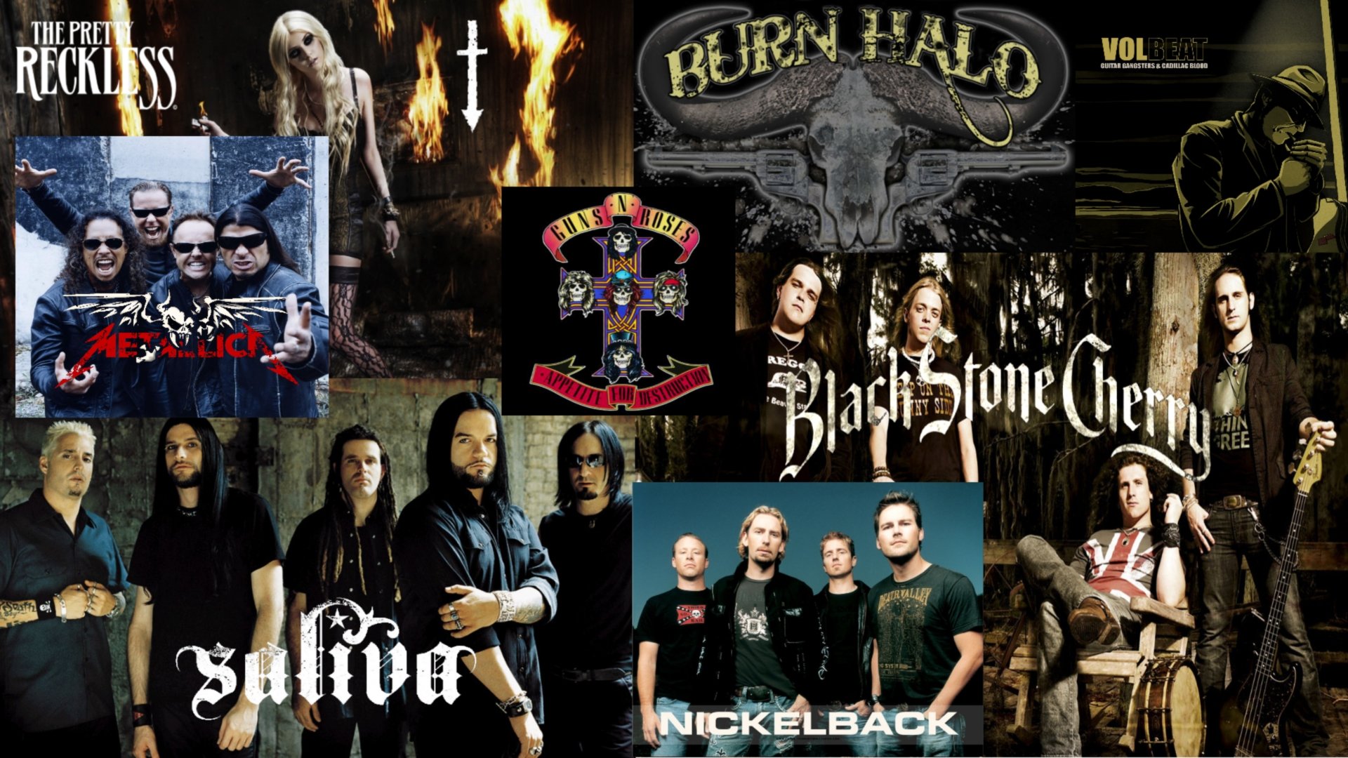 High resolution Music Collage hd 1920x1080 wallpaper ID:297321 for PC