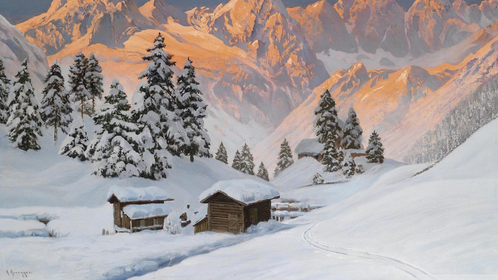 Free download Cool winter art background ID:294597 hd 1600x900 for desktop