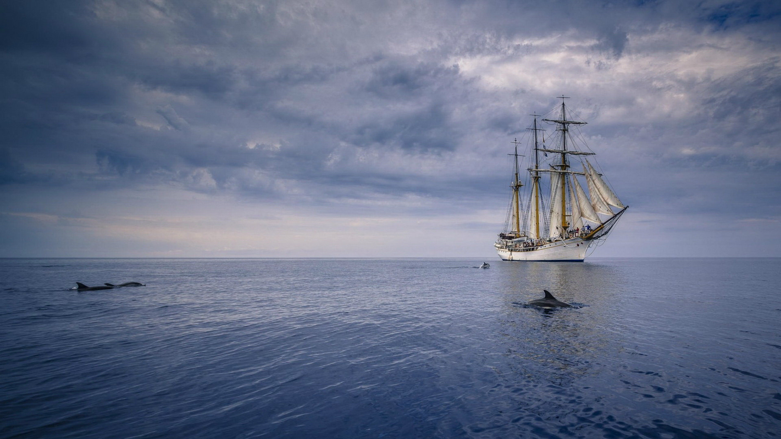 Download hd 2560x1440 Sailing Ship PC background ID:483756 for free