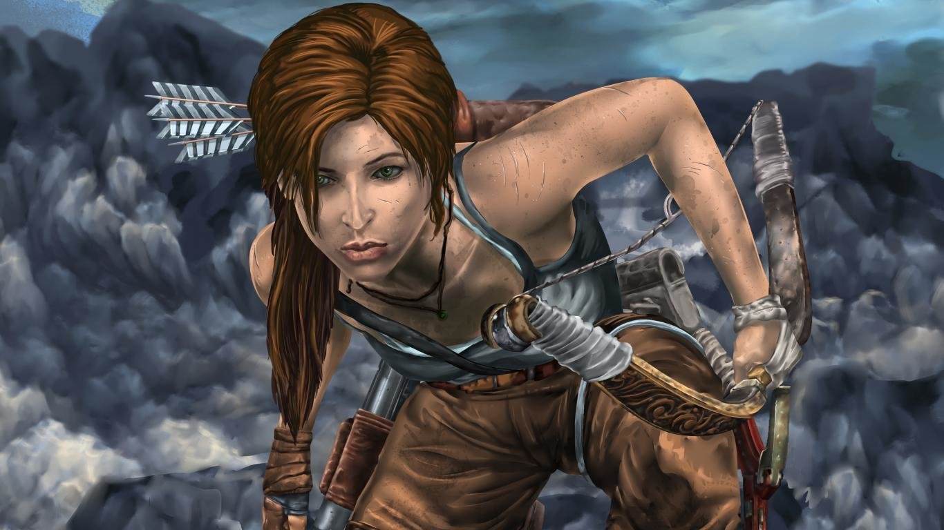 High resolution Tomb Raider (Lara Croft) 1366x768 laptop background ID:436924 for computer