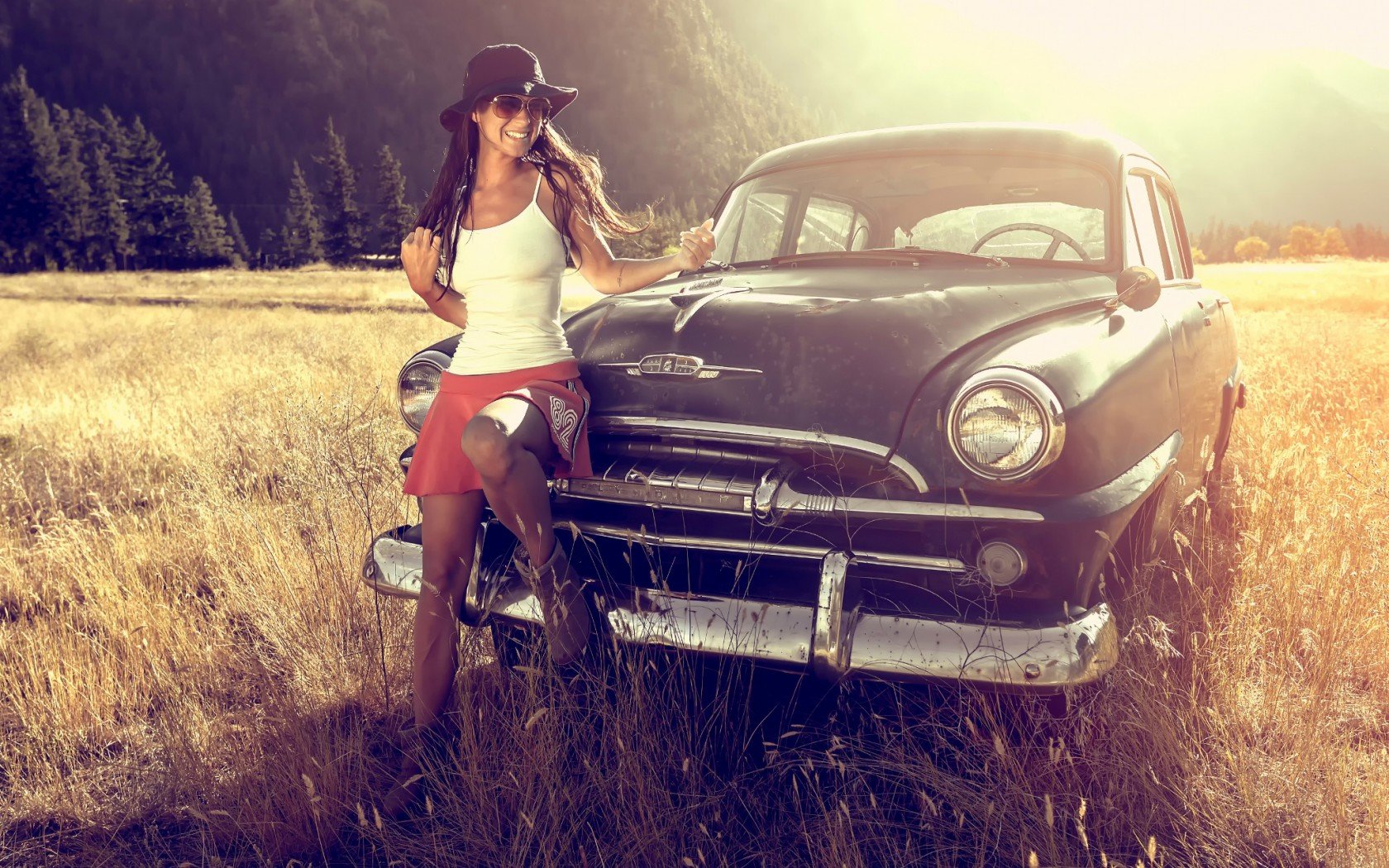 Awesome Girls and Cars free background ID:219257 for hd 1680x1050 desktop