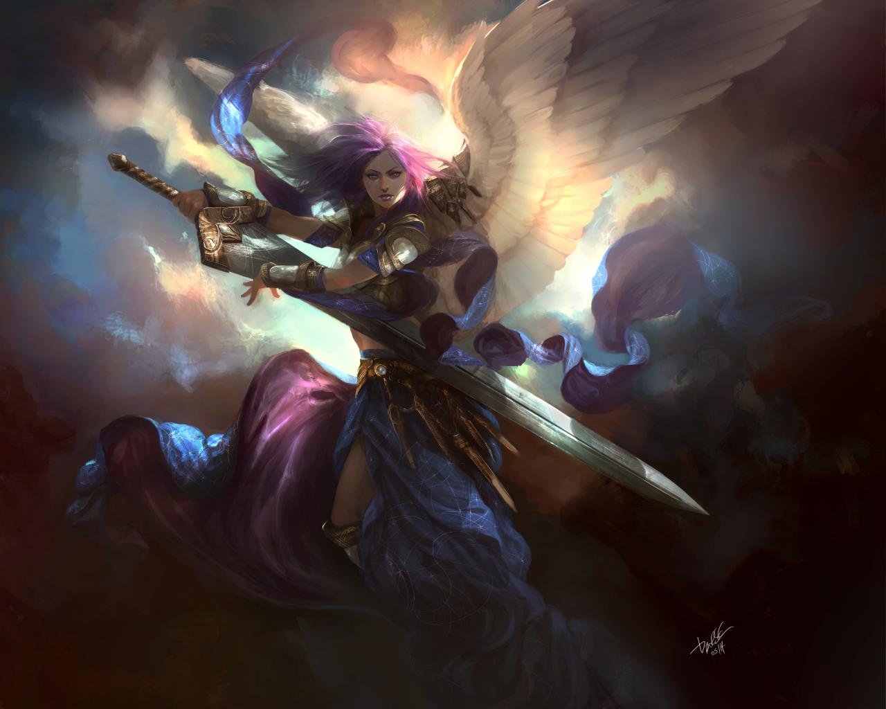 Free download Angel Warrior wallpaper ID:352385 hd 1280x1024 for computer
