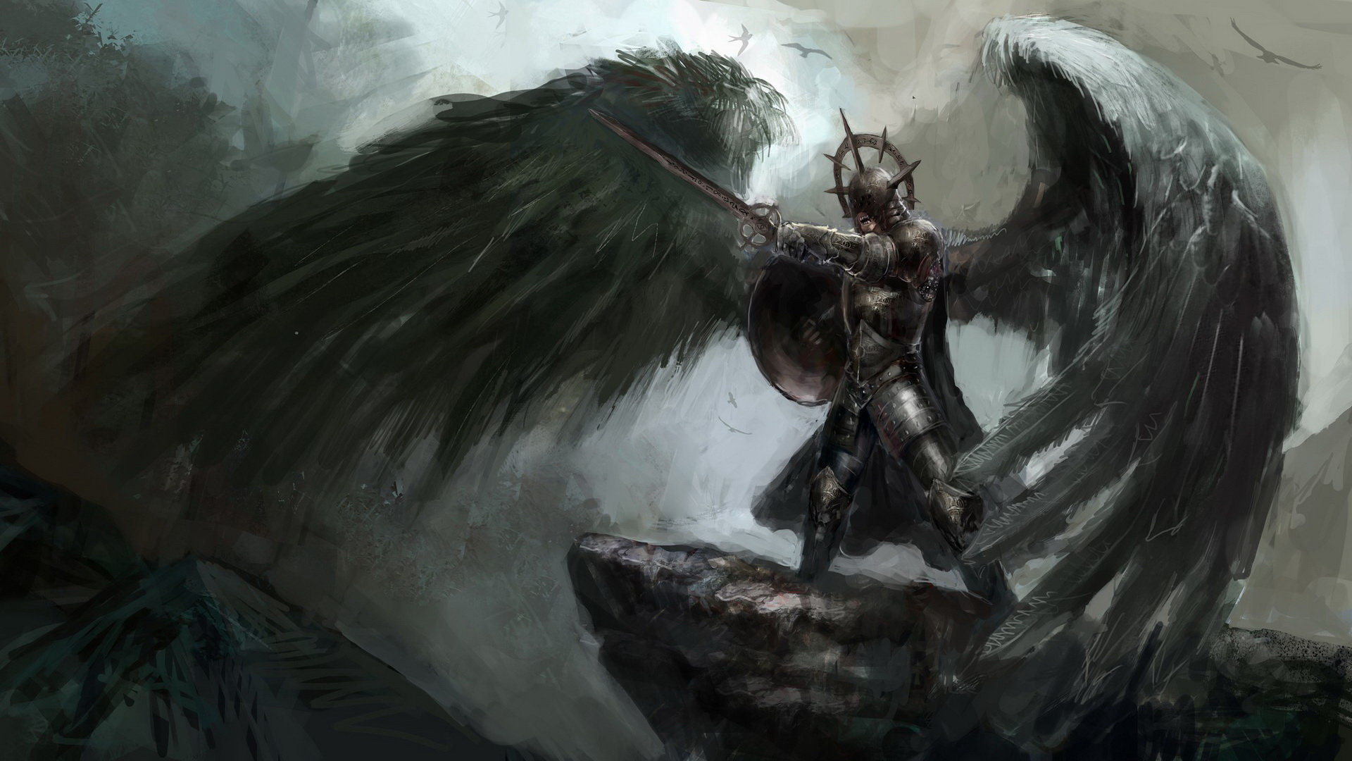 Download full hd 1080p Angel Warrior PC wallpaper ID:352288 for free