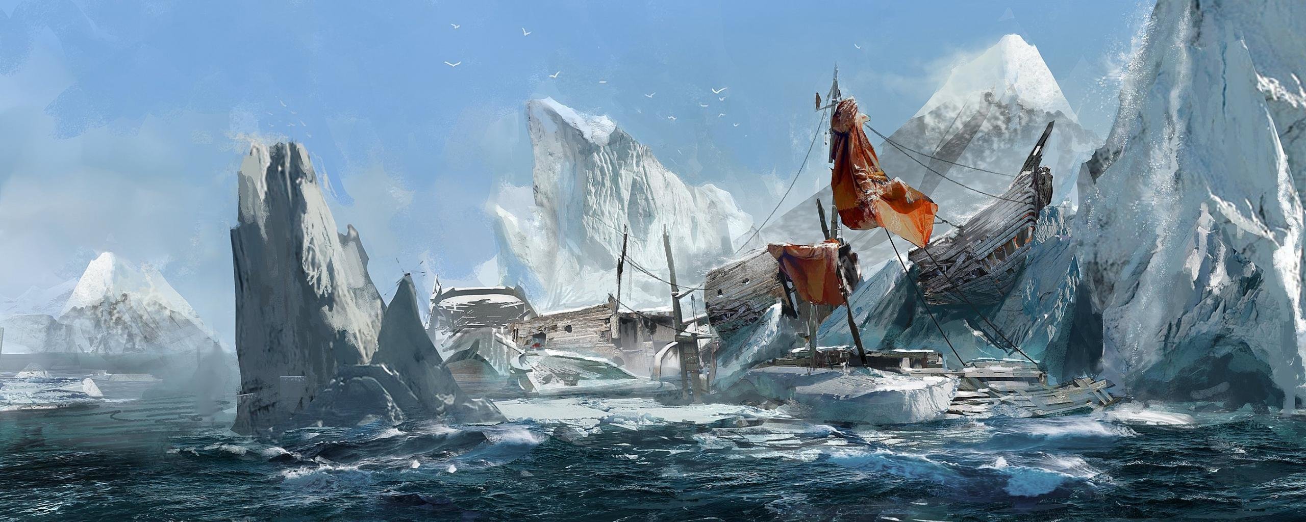 Free download Assassin's Creed: Rogue wallpaper ID:231511 dual monitor 2569x1024 for desktop