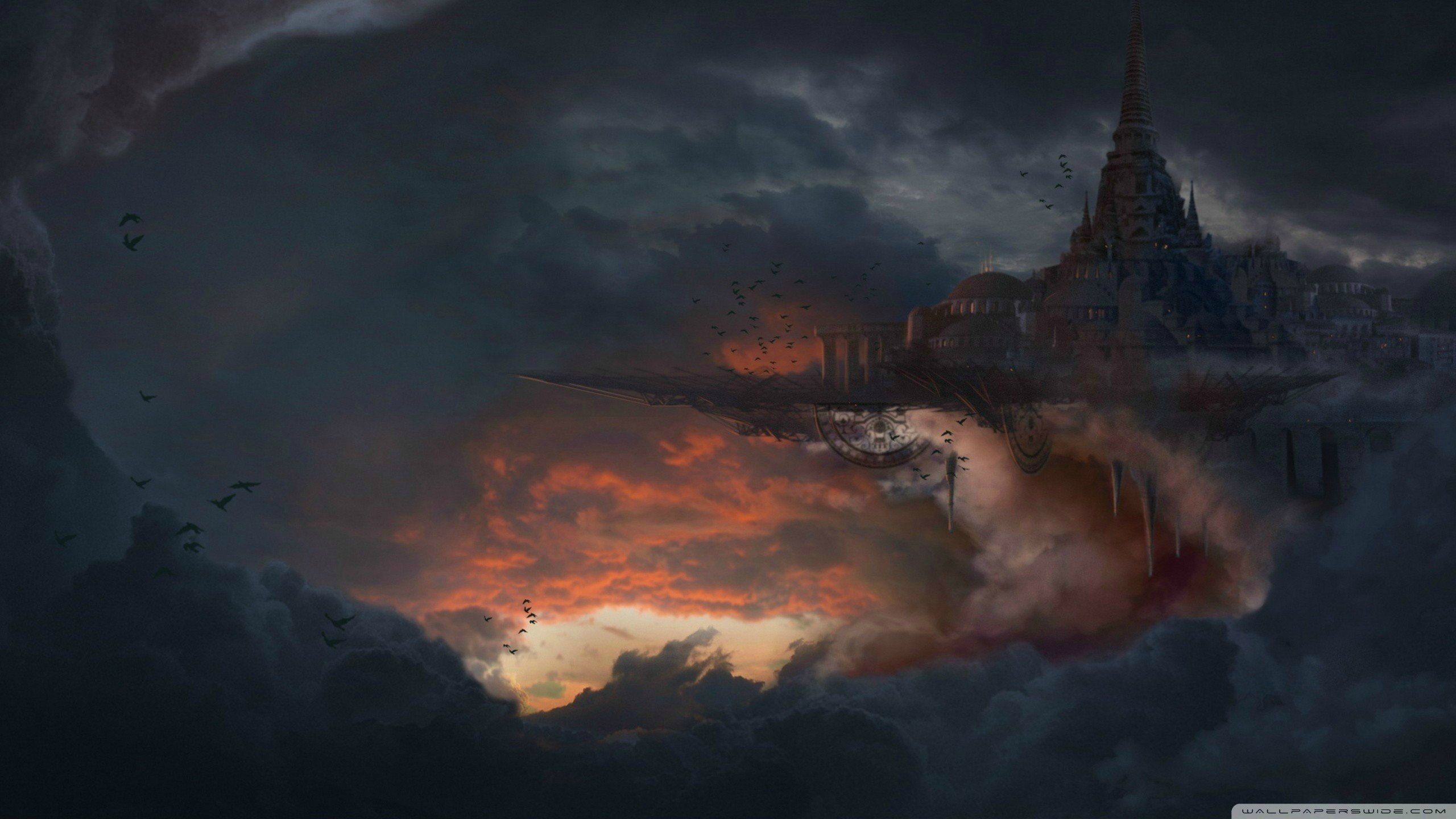 Free download Fantasy castle background ID:236581 hd 2560x1440 for computer
