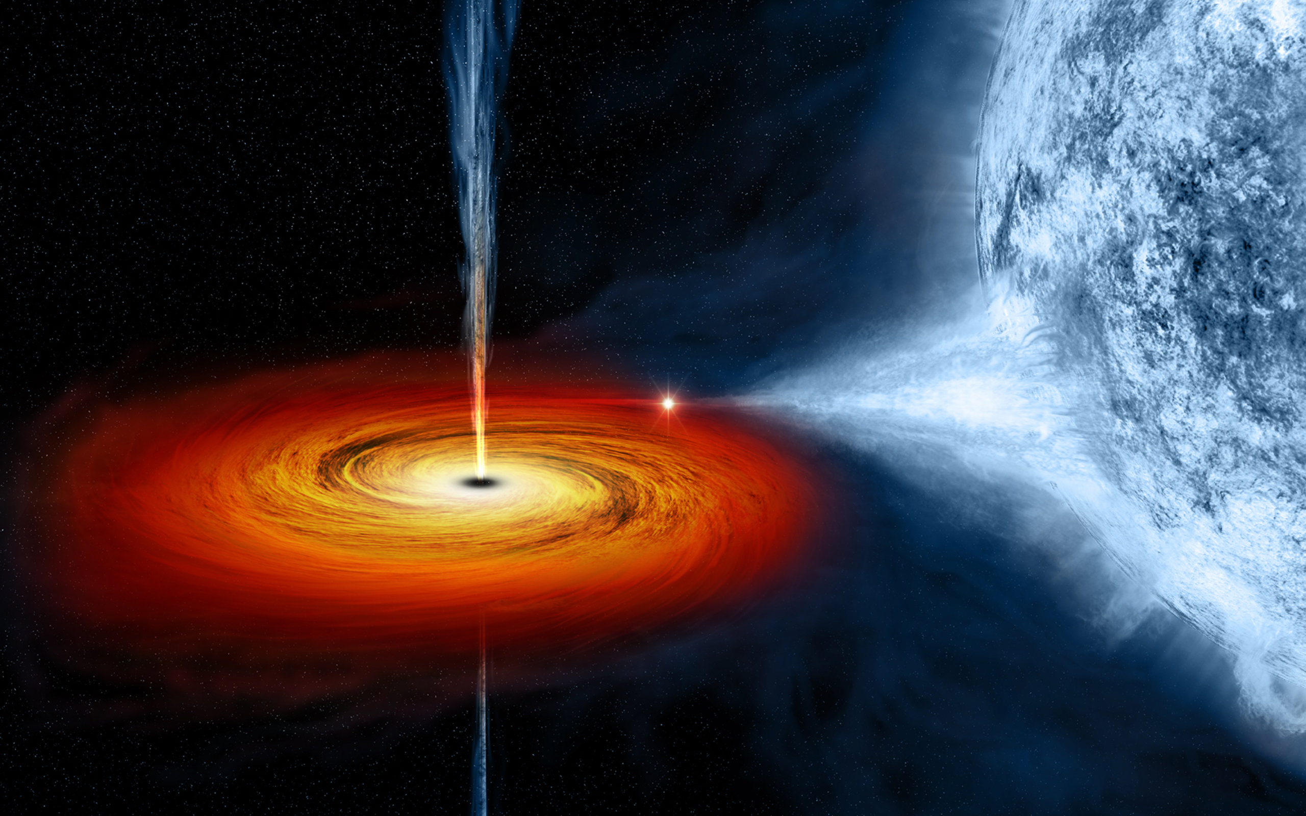 Download hd 2560x1600 Black Hole computer background ID:64628 for free