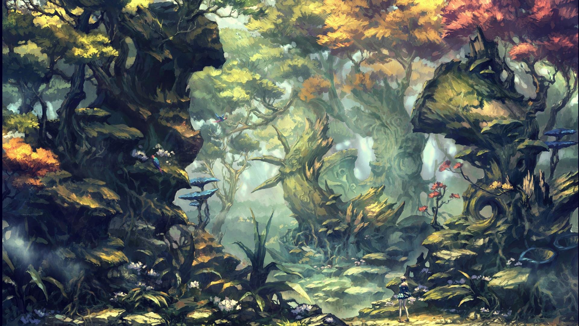 Best Fantasy forest wallpaper ID:20435 for High Resolution 1080p computer