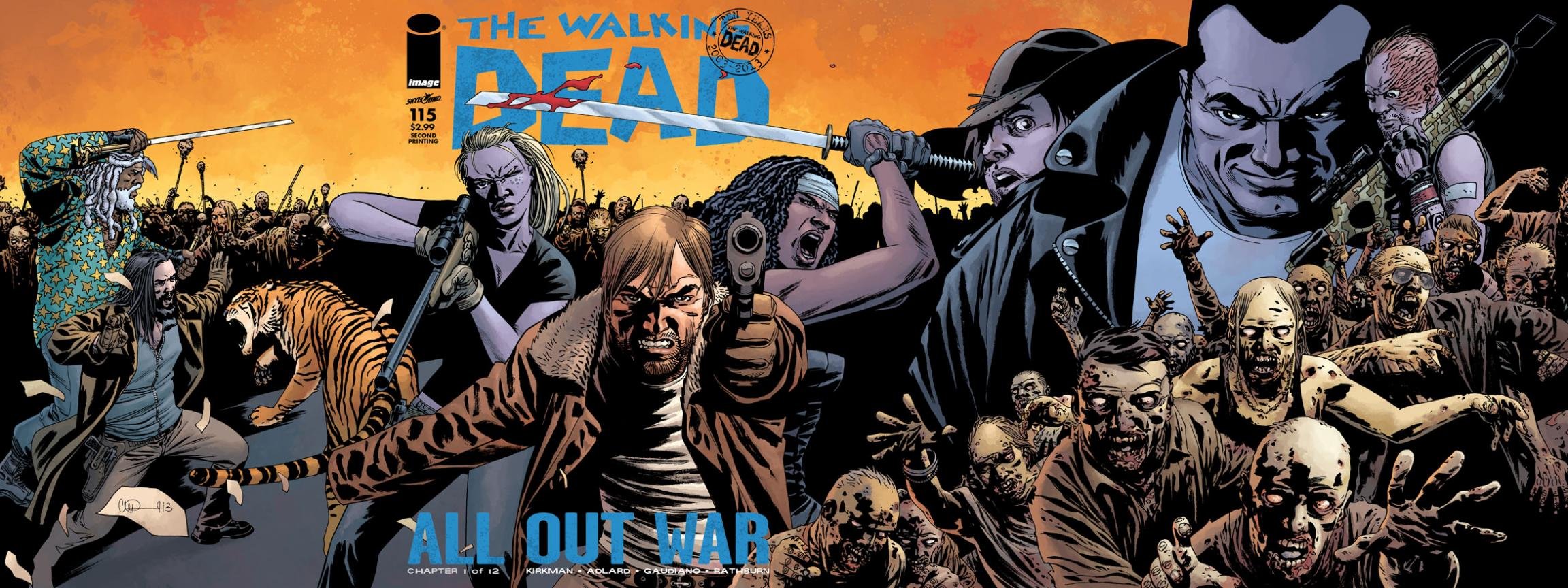 Free Walking Dead Comics high quality background ID:84355 for dual screen 2304x864 PC