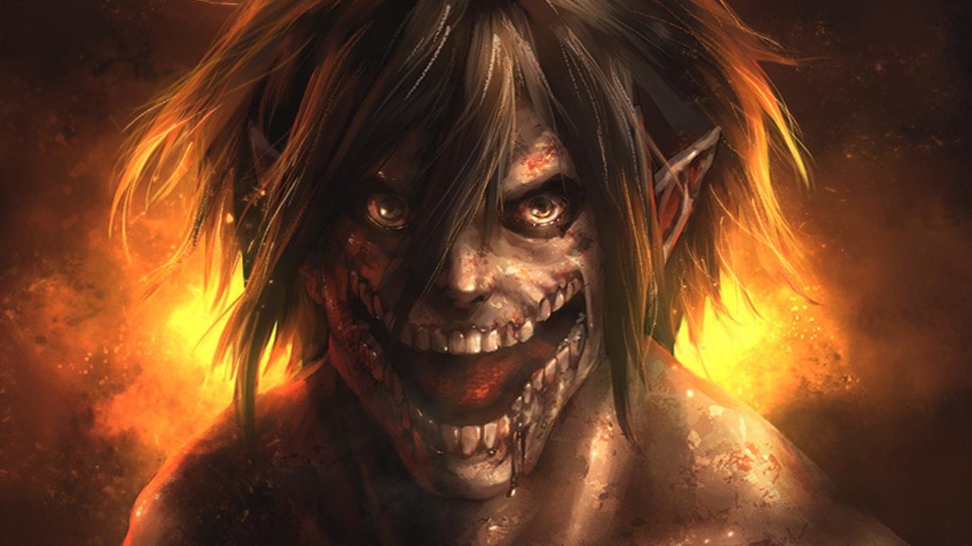 Awesome Eren Yeager free wallpaper ID:206129 for 1366x768 laptop PC