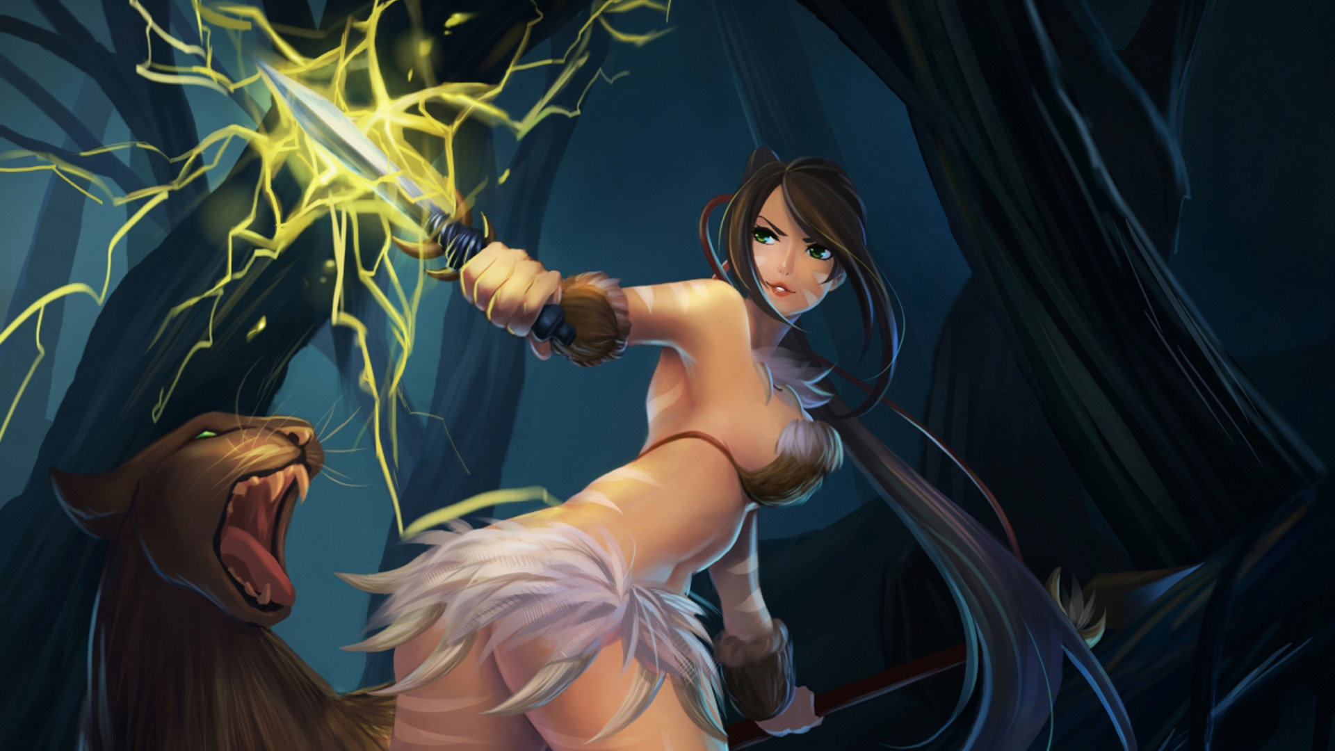 Free Nidalee (League Of Legends) high quality background ID:172318 for full hd PC