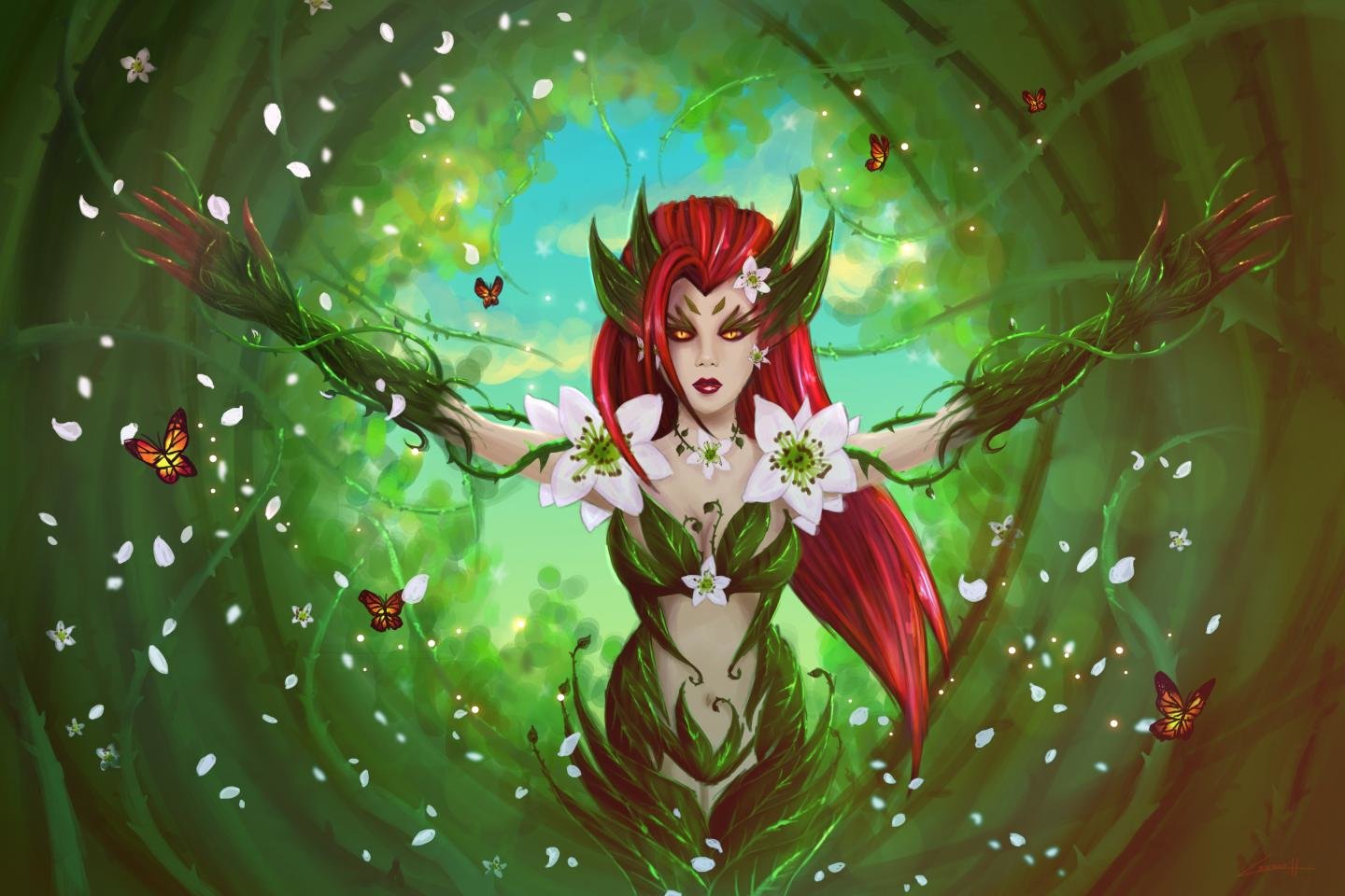 Download hd 1440x960 Zyra (League Of Legends) computer wallpaper ID:173064 for free