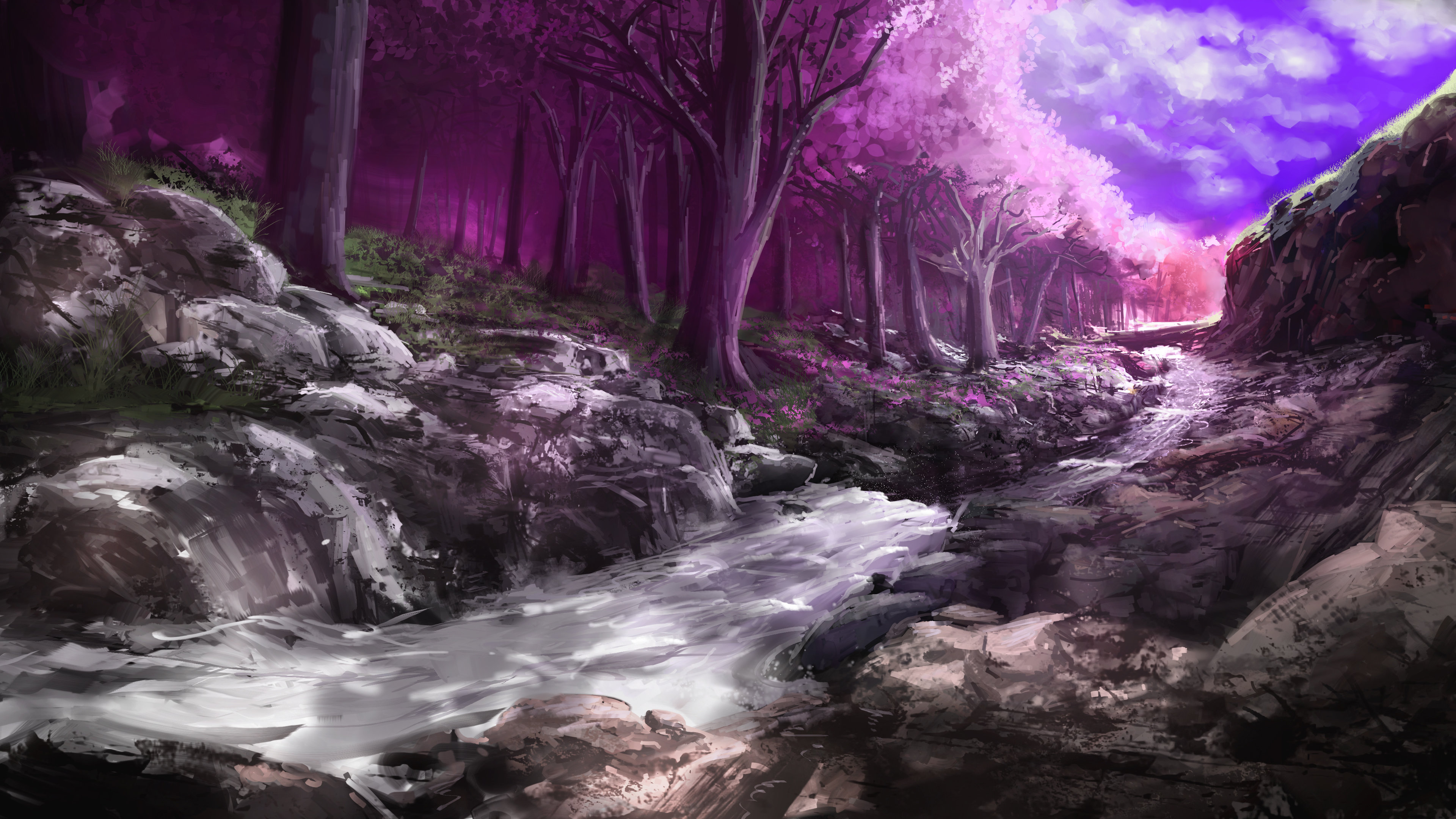 Free download Fantasy forest background ID:20339 4k for desktop