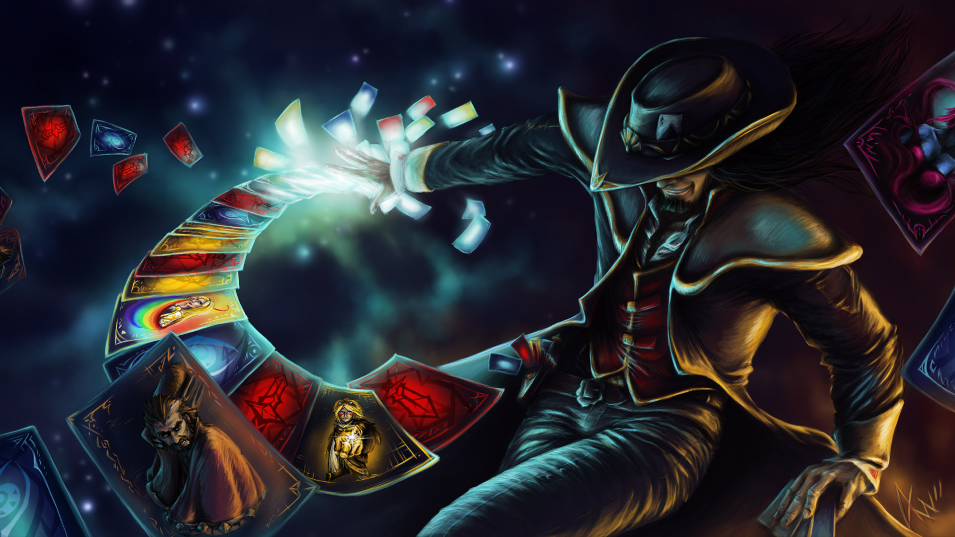 Free Twisted Fate (League Of Legends) high quality background ID:170998 for 1080p desktop