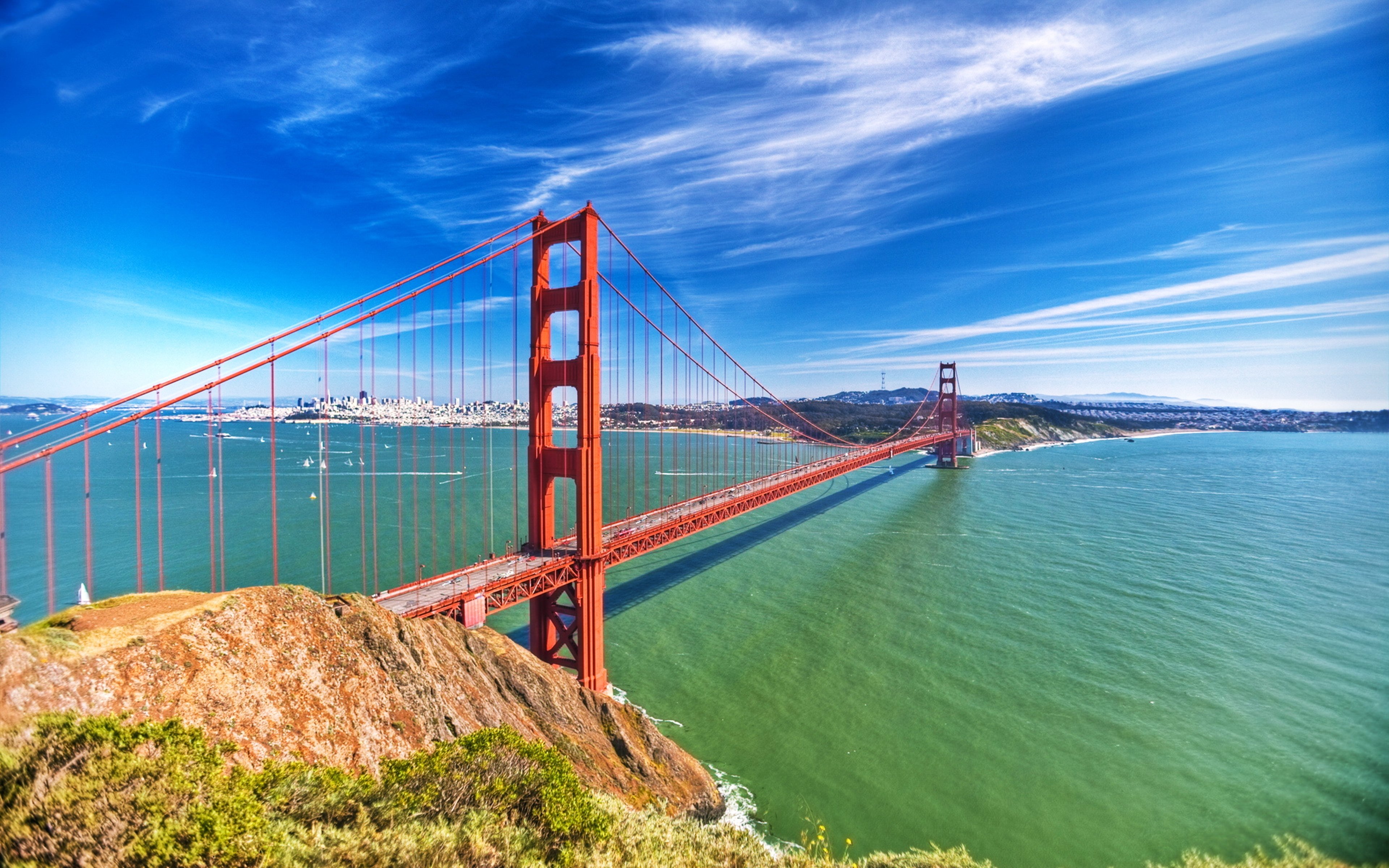 Awesome Golden Gate free background ID:494575 for hd 3840x2400 desktop