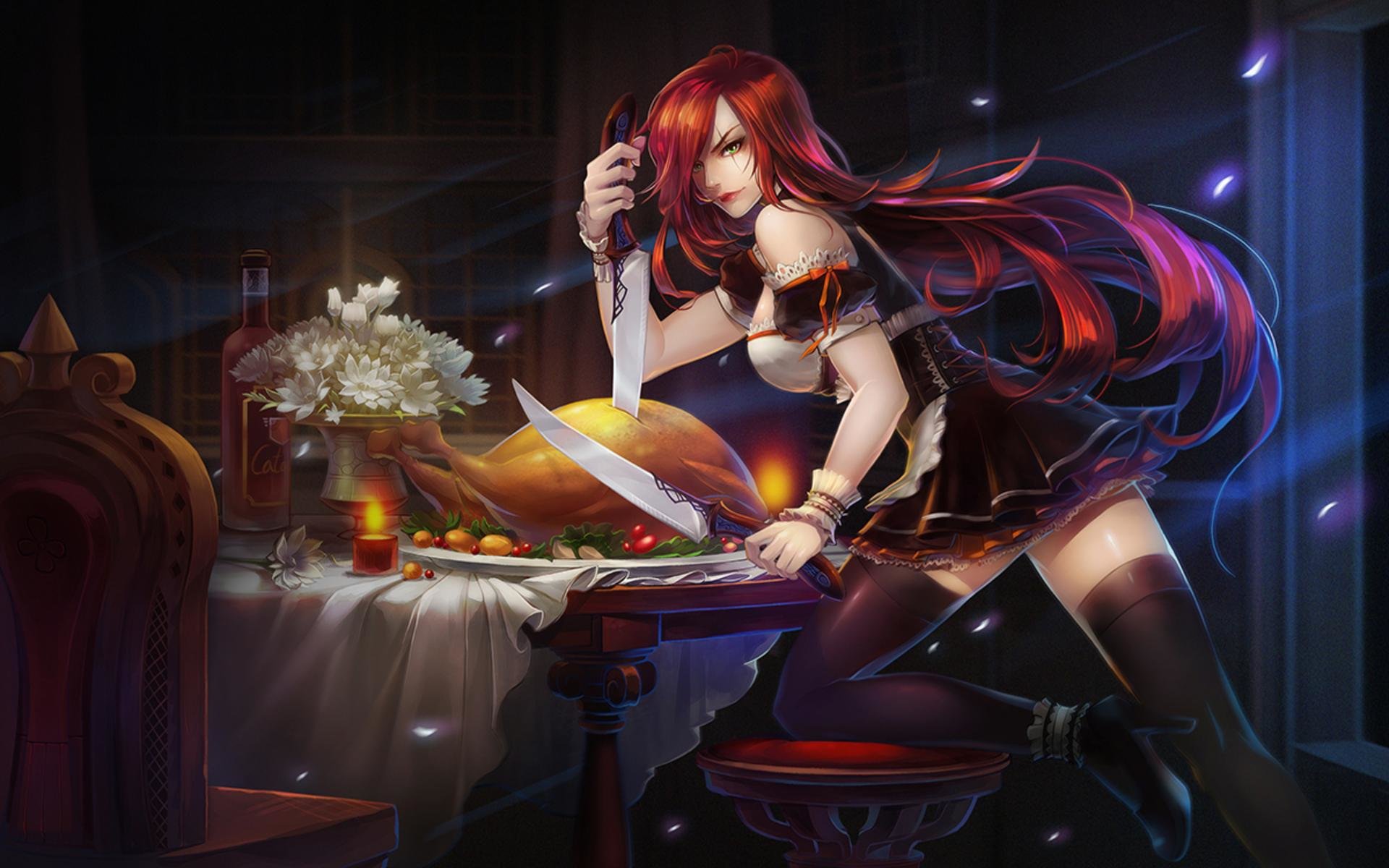 Download hd 1920x1200 Katarina (League Of Legends) computer background ID:172056 for free