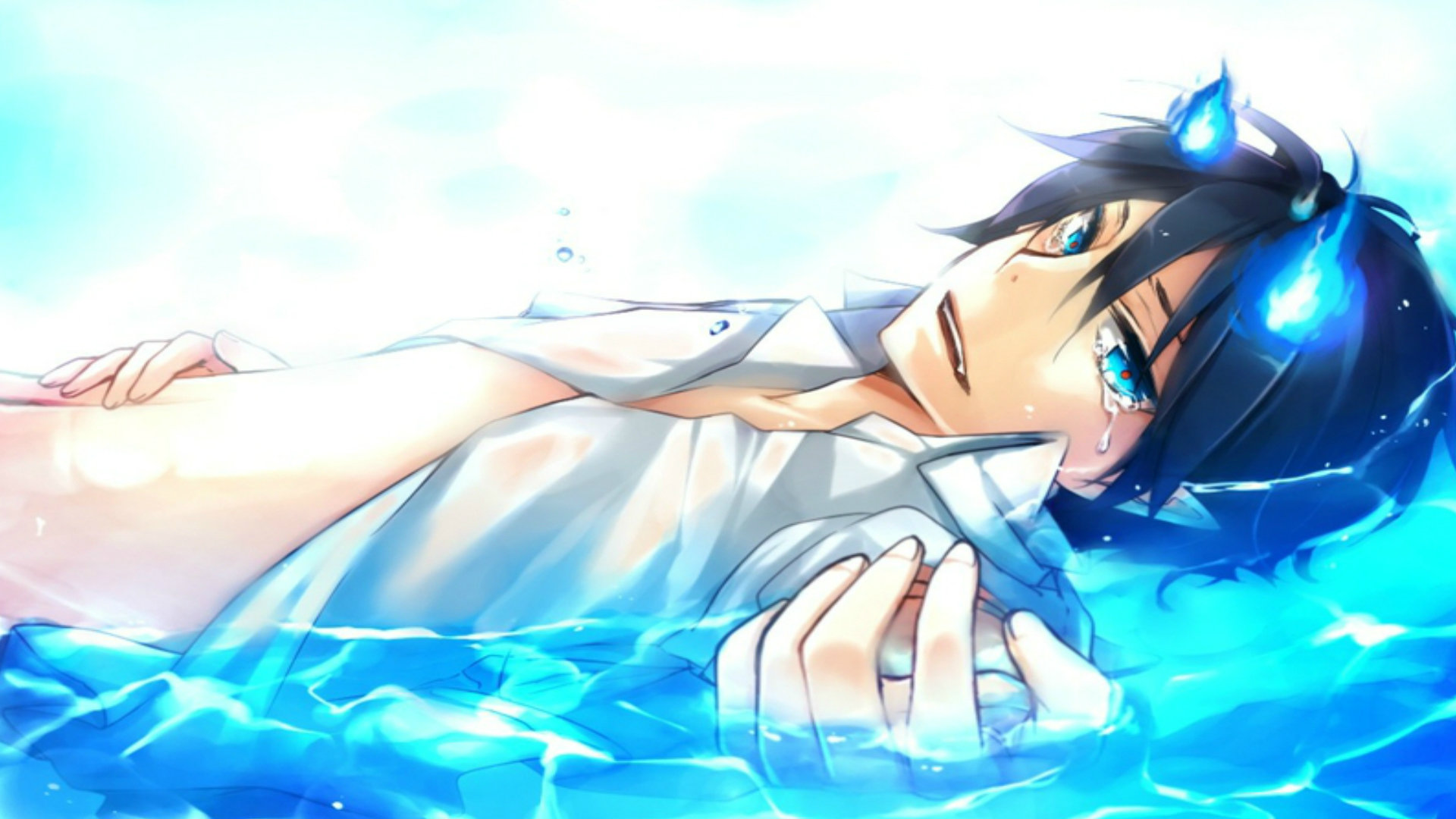 Best Blue Exorcist (Ao No) background ID:242139 for High Resolution full hd 1920x1080 PC