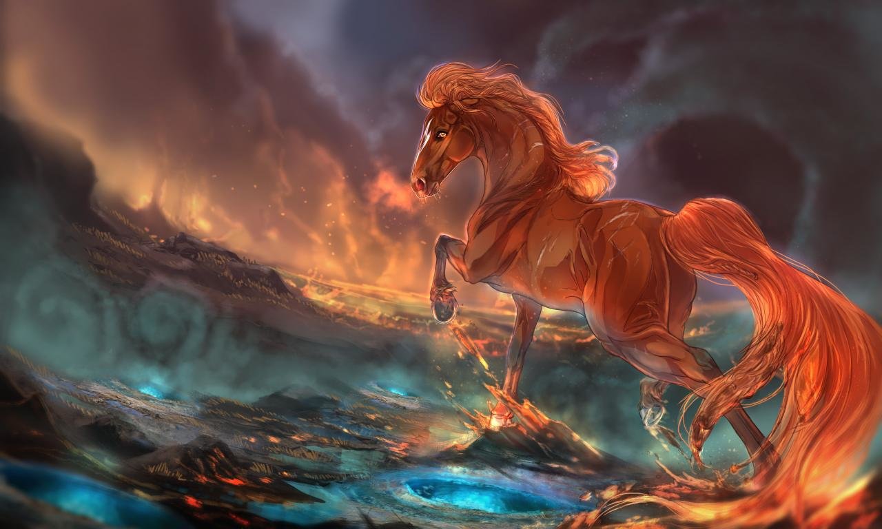 Download hd 1280x768 Horse Fantasy desktop background ID:282541 for free
