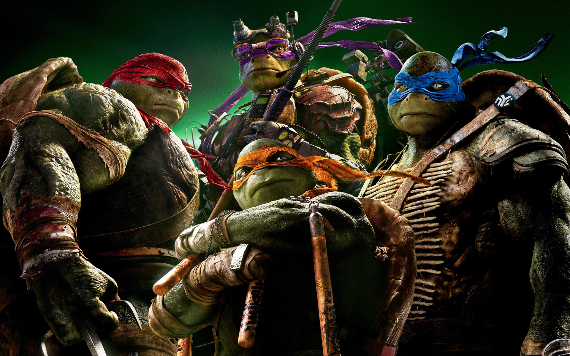 Download hd 1920x1200 Teenage Mutant Ninja Turtles (2014) TMNT movie computer background ID:234159 for free