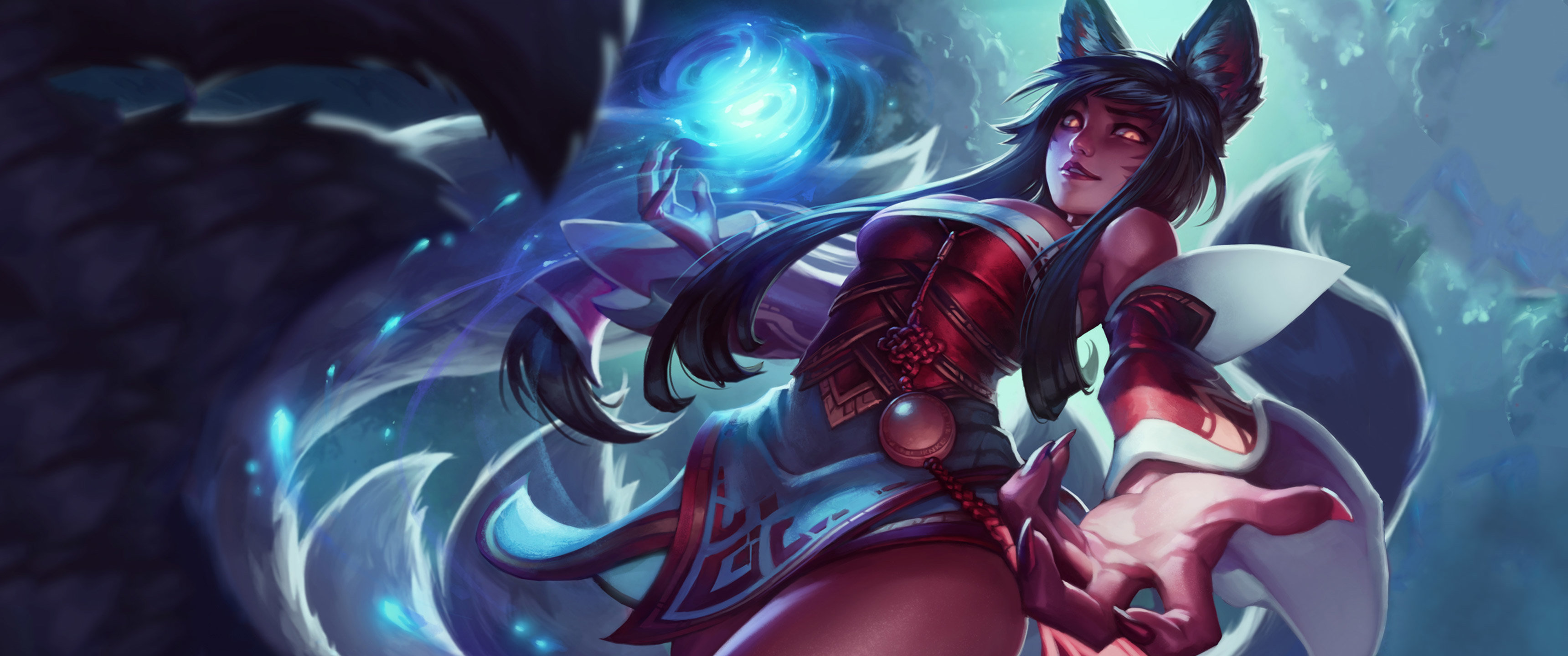 High resolution Ahri (League Of Legends) hd 3440x1440 background ID:171230 for PC