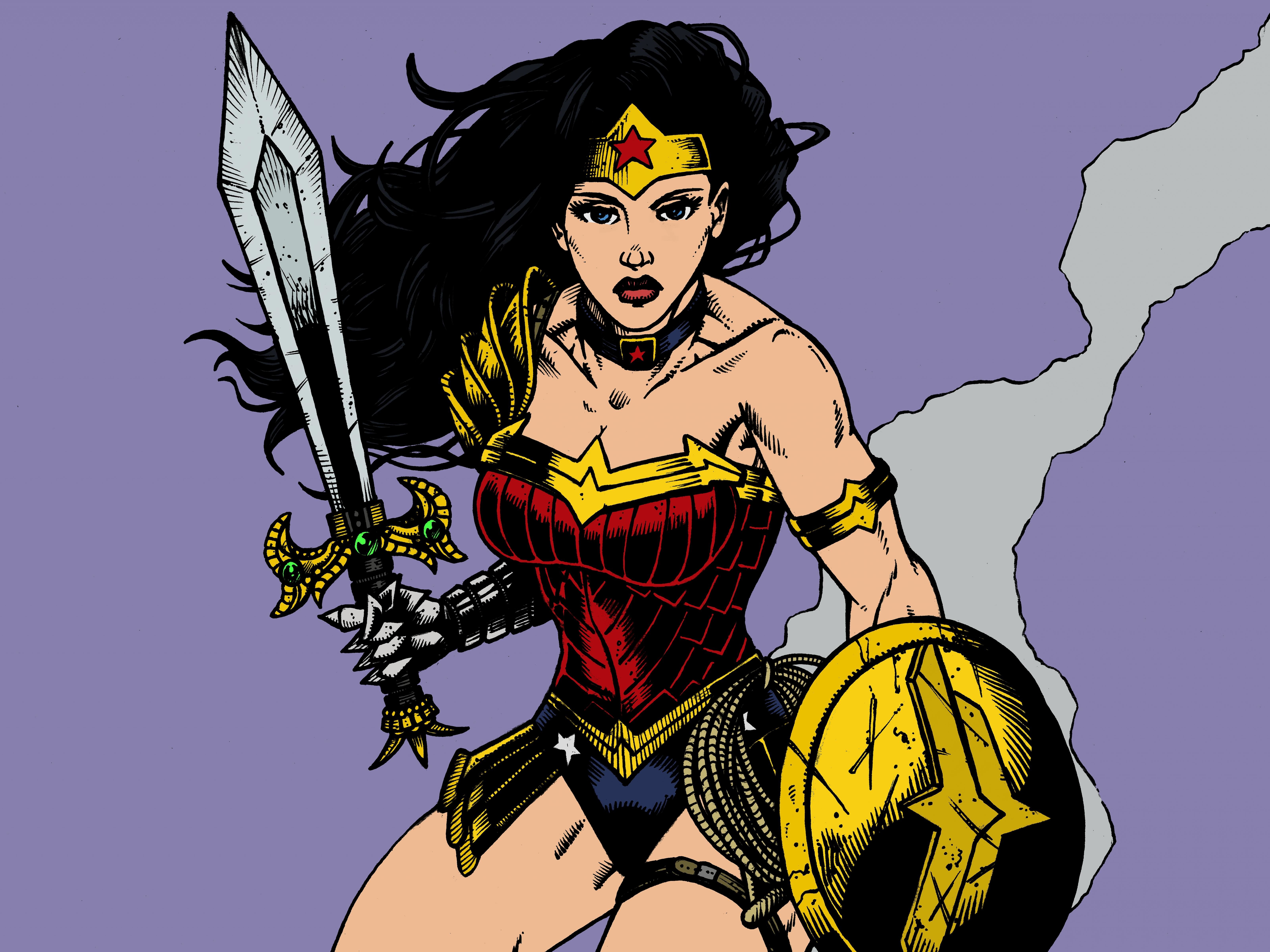 Download hd 6400x4800 Wonder Woman computer background ID:240357 for free