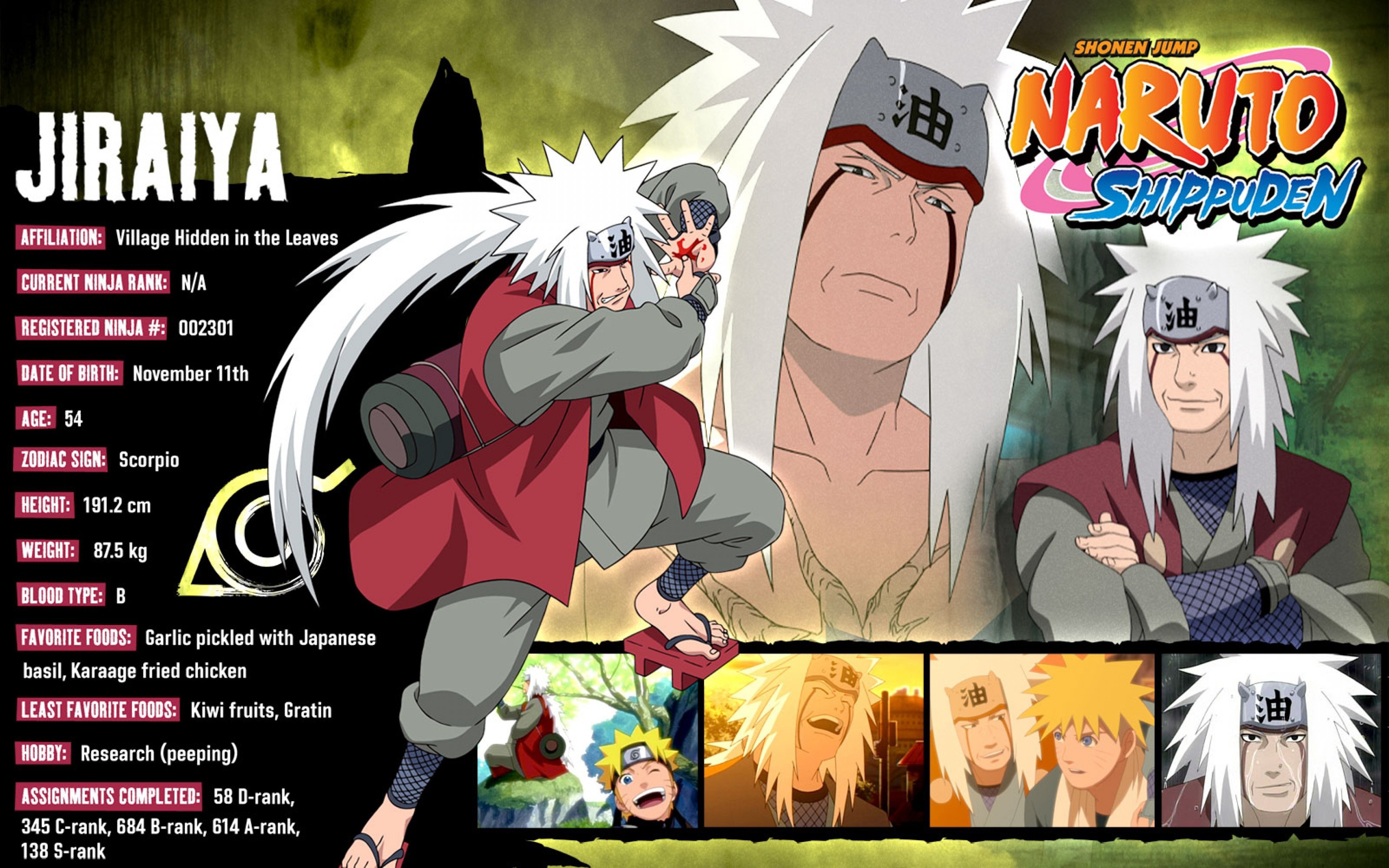 High resolution Jiraiya (Naruto) hd 3840x2400 background ID:395887 for desktop