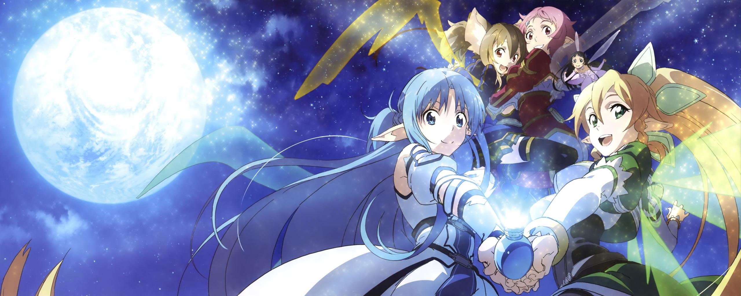 Free Sword Art Online 2 (II) high quality background ID:112473 for dual monitor 2569x1024 computer